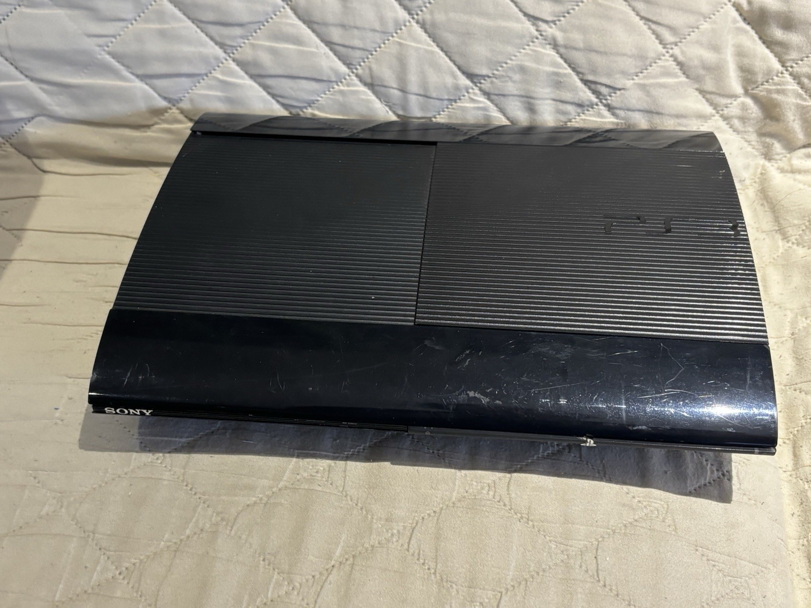 Sony PS3 Super Slim 500GB Parts Only Black Console CECH-4001C Not Working