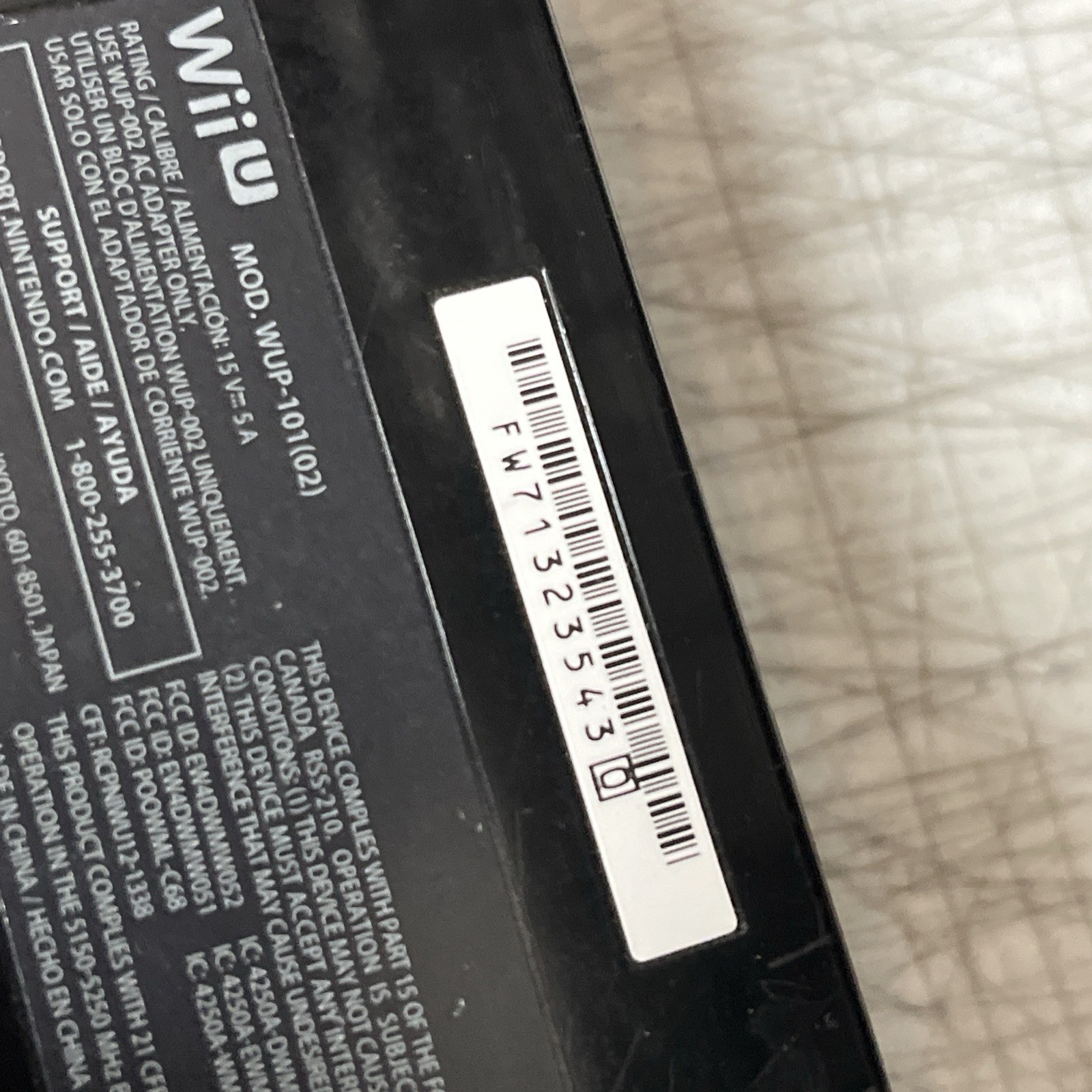 Nintendo Wii U 32GB Handheld System – Black (WUP-101(02)) Console Only