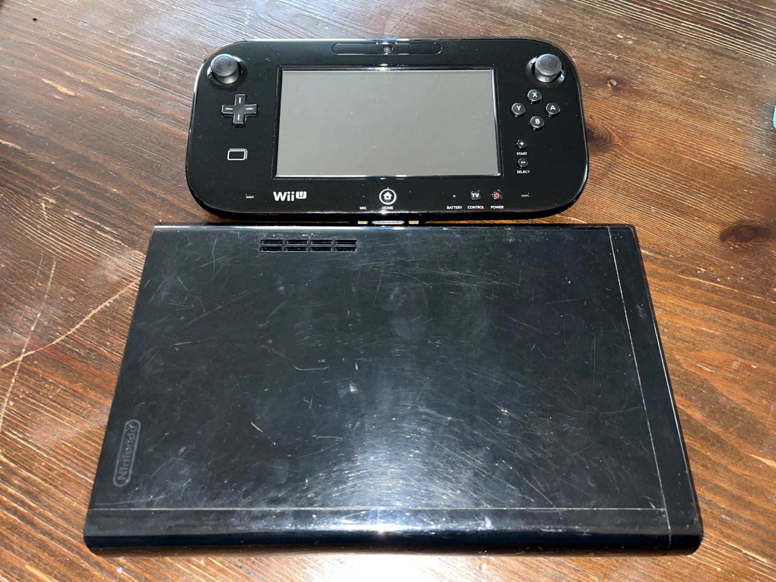 Nintendo Wii U Console – Black (WITHOUT POWER CABLES)