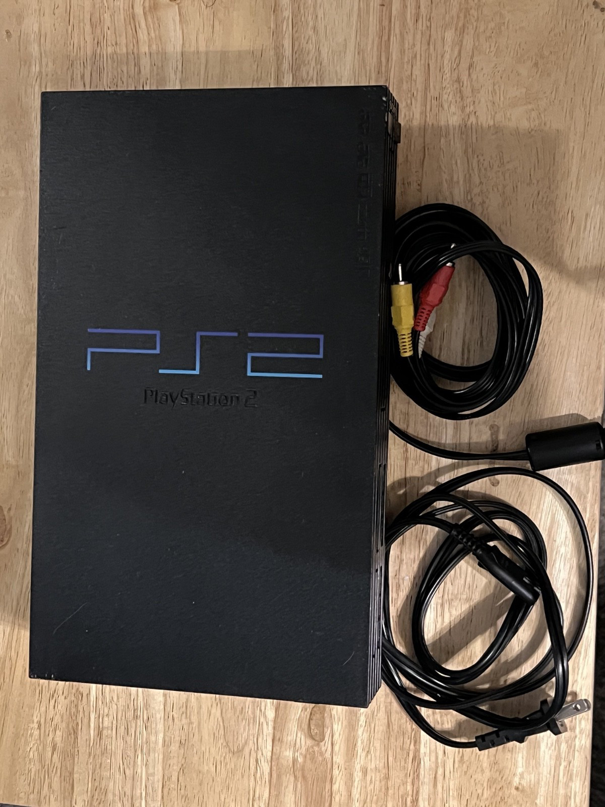Sony PS2 SCPH-50001 Console with Cords No Controller *ONLY READS PS1 Discs*