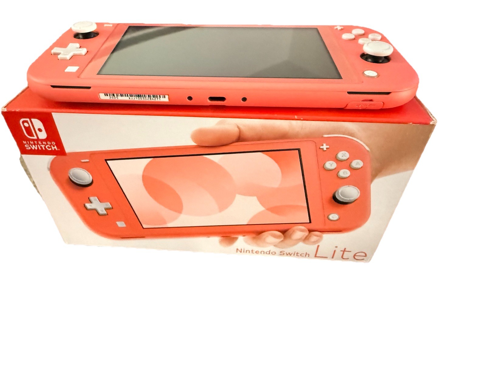Nintendo Switch Lite Handheld System HDH-001 – Coral W/ Game Case & Charger