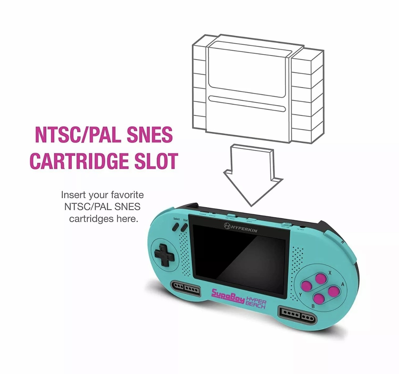 SupaBoy SFC Portable System for SNES and Super Famicom Games Green