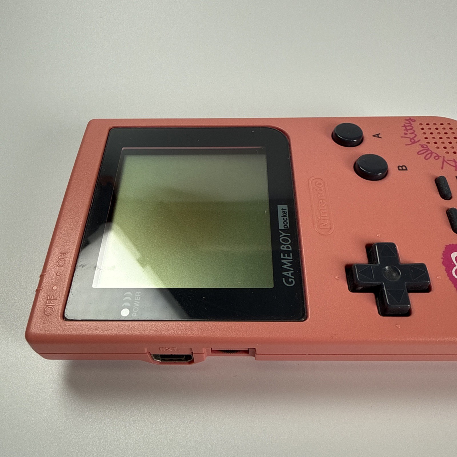 Nintendo Game Boy Pocket Hello Kitty Pink Sanrio Limited MGB-001 Tested Japan