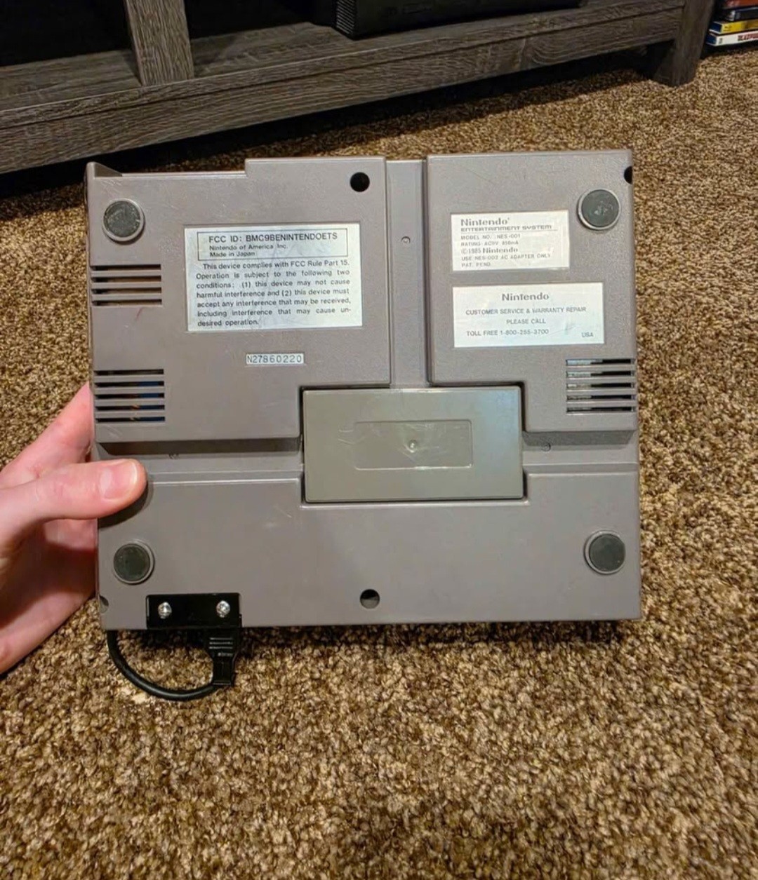 Nintendo NES Console Gray w/ Controller, Power, & AV Cables