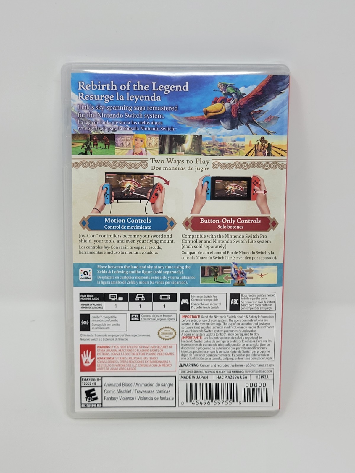 Nintendo Switch Lite Gray Handheld System W/ Case + Zelda BOTW & Skyward Sword