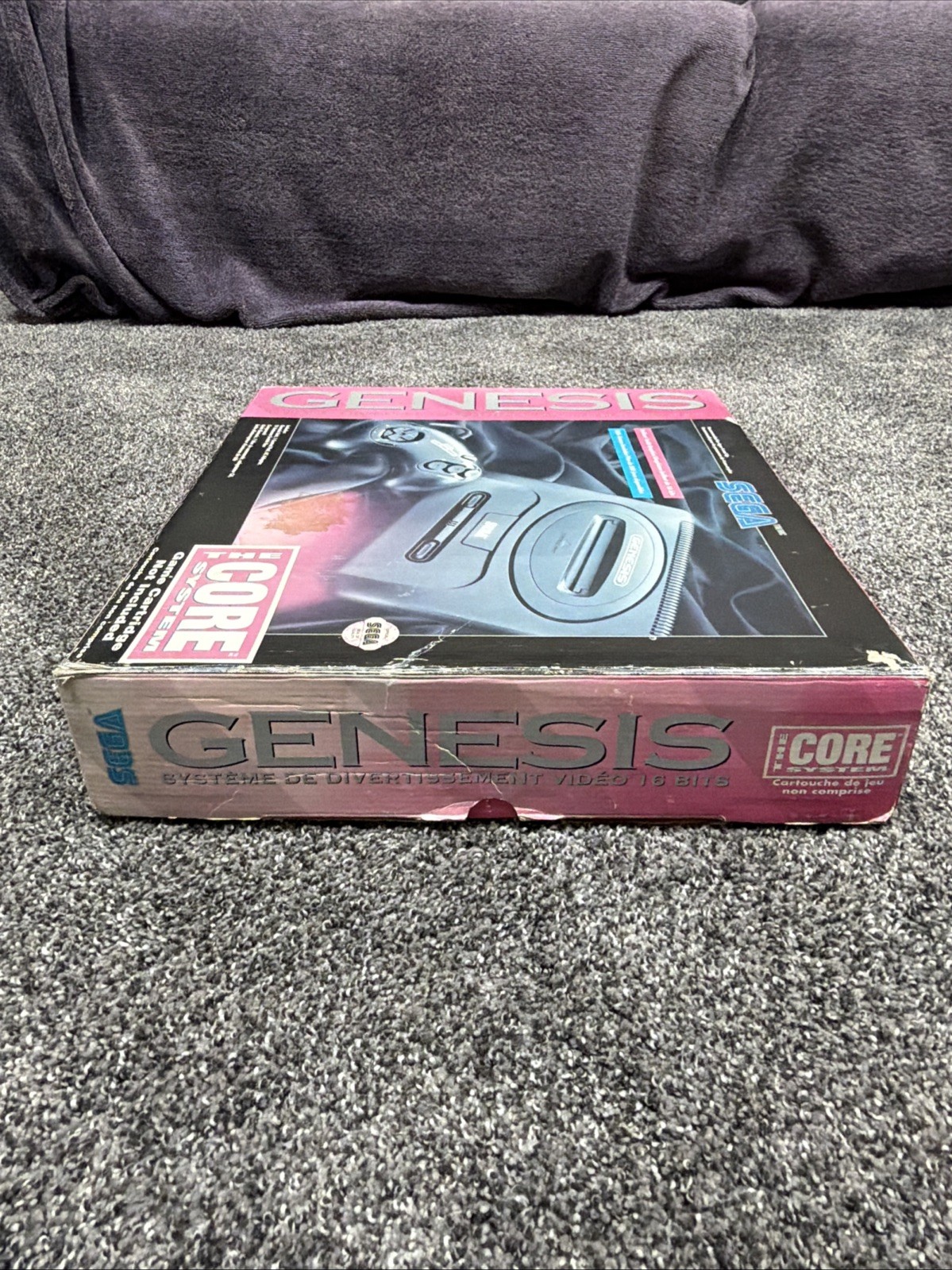 SEGA Genesis Model 2 Core System CIB w/ Sonic 2 Cardboard Inserts OEM WORKING