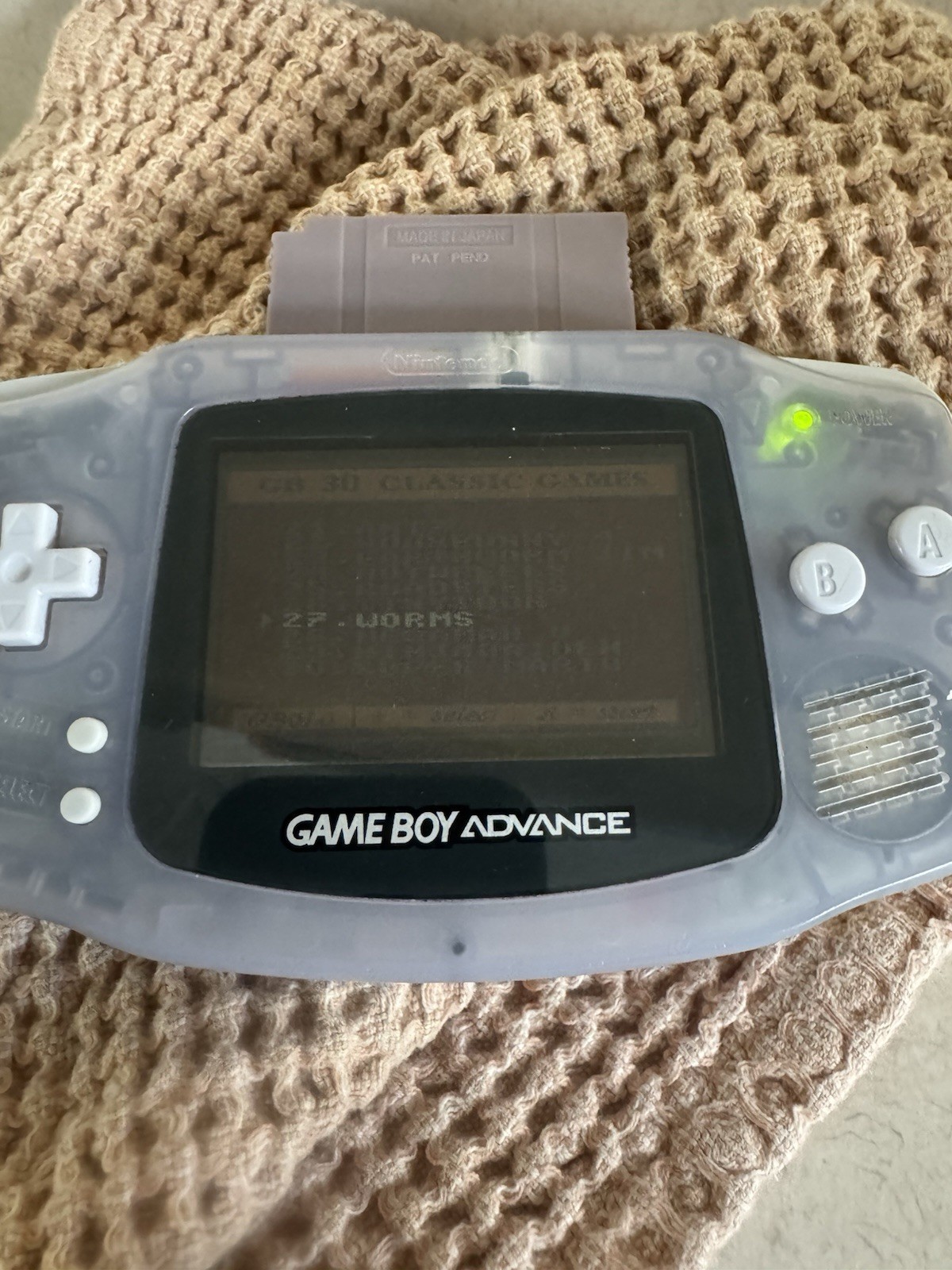 Nintendo Game Boy Advance Console System – Clear Glacier
