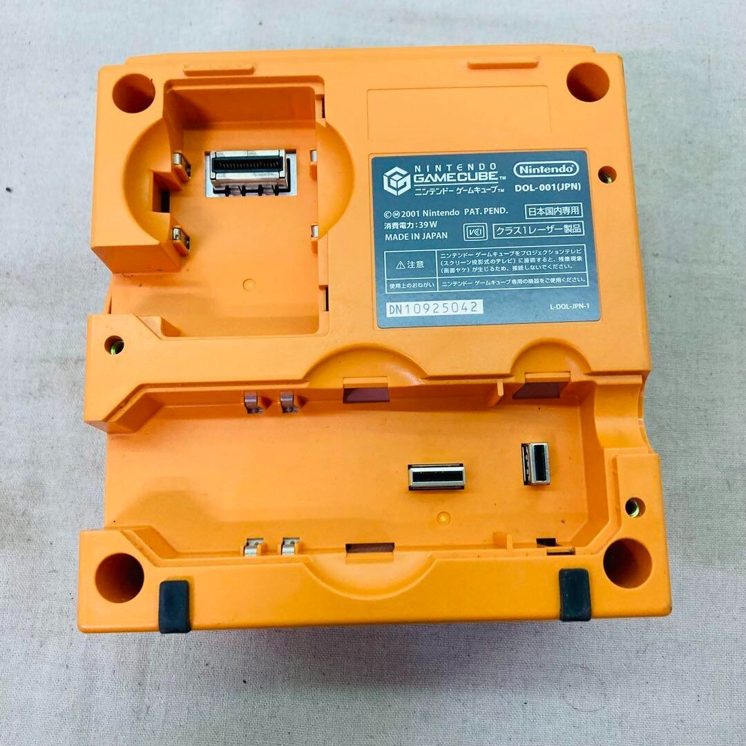 Nintendo GameCube Orange Console Only NTSC U-C/J Region Switch Mod From JAPAN