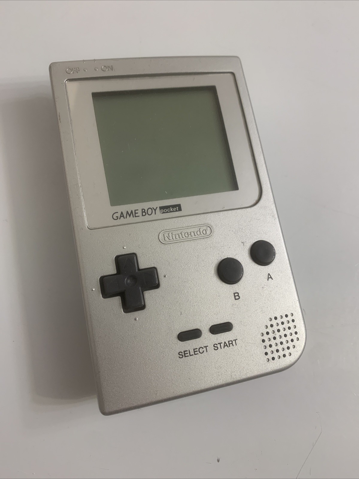 Nintendo Game Boy Pocket Silver Handheld System Tested Working
