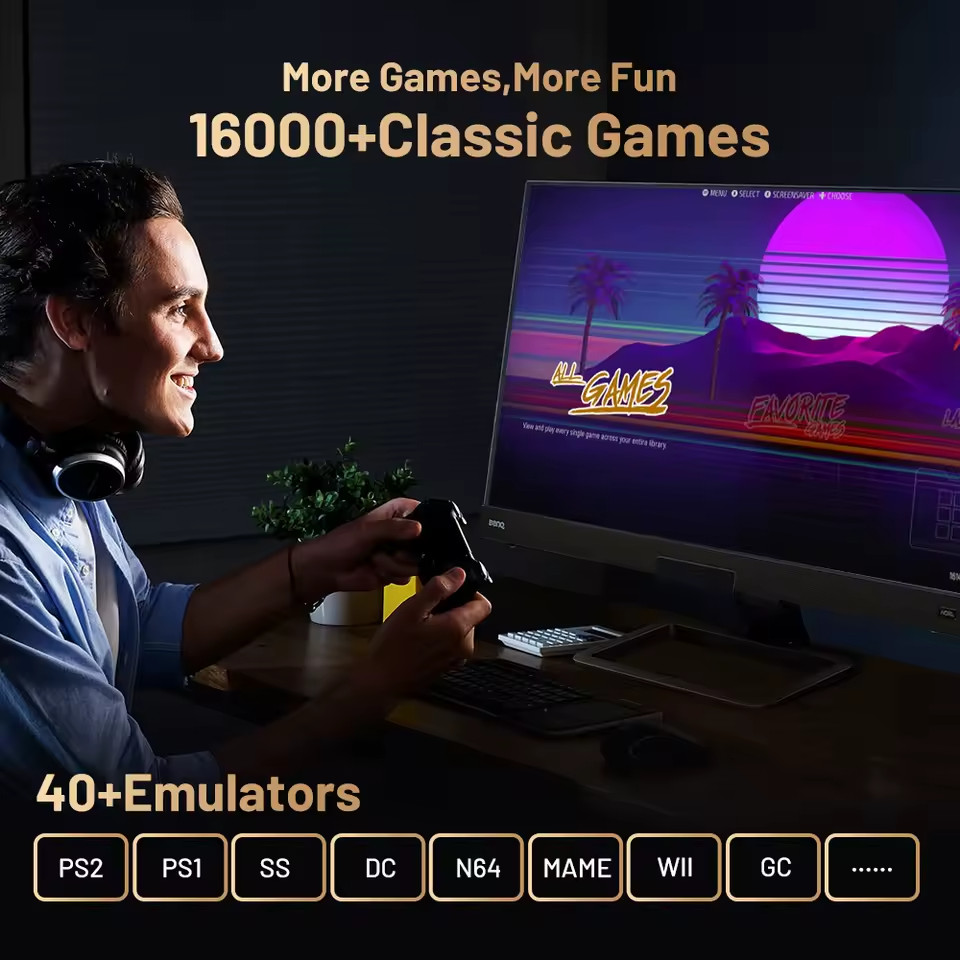 Kinhank Super Console X5 PRO Retro Video Game RK3588 8GB DDR4 4TB 16000+ Games