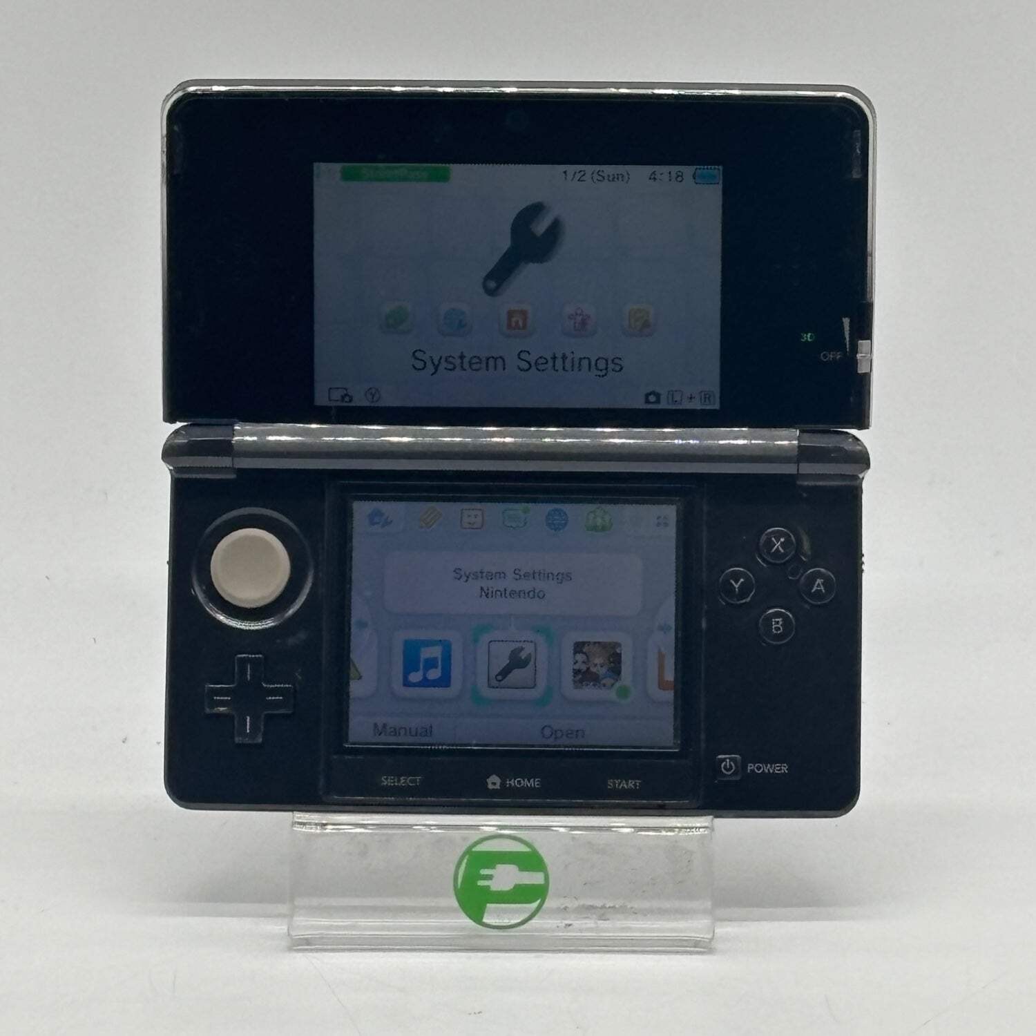 Nintendo 3DS Handheld Game Console CTR-001 Cosmo Black