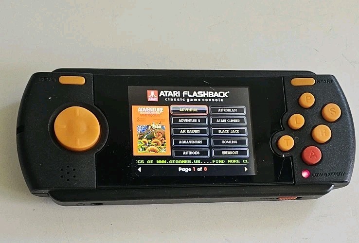Atari Flashback Portable Handheld Console Tested Working No Charger