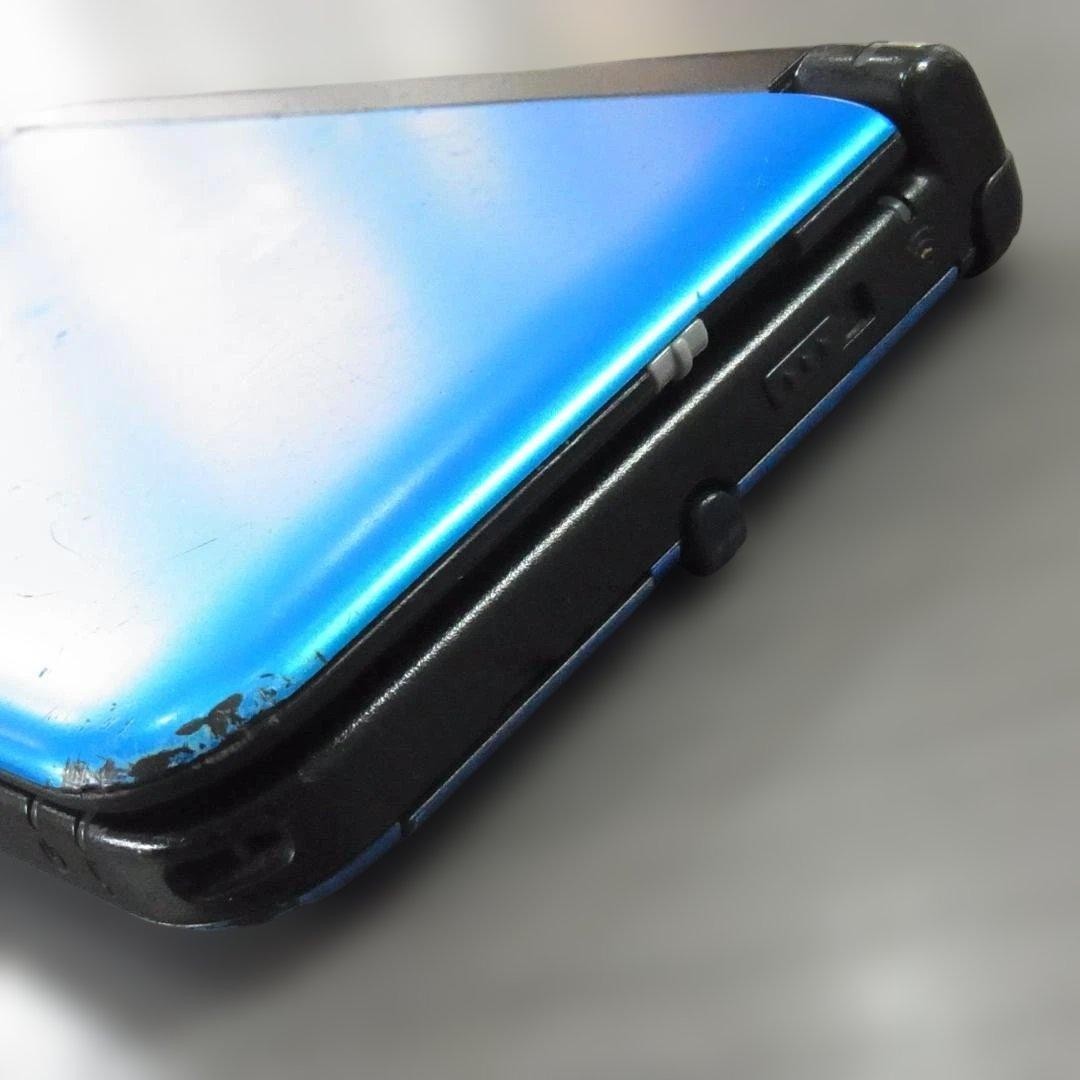 3DS/2DS/DS Reasonable Item Nintendo 3Ds Ll Blue Black Main Unit Works Ok T Japan