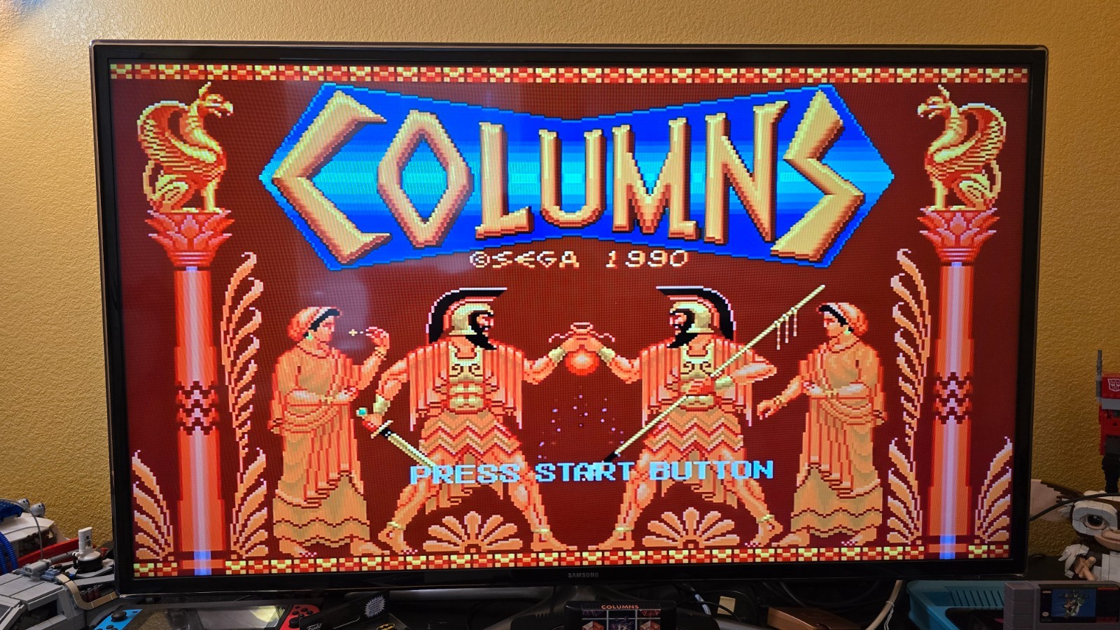 RARE SEGA Genesis Model 2 System [Columns Bundle] CIB, Tested/Working READ DESC.