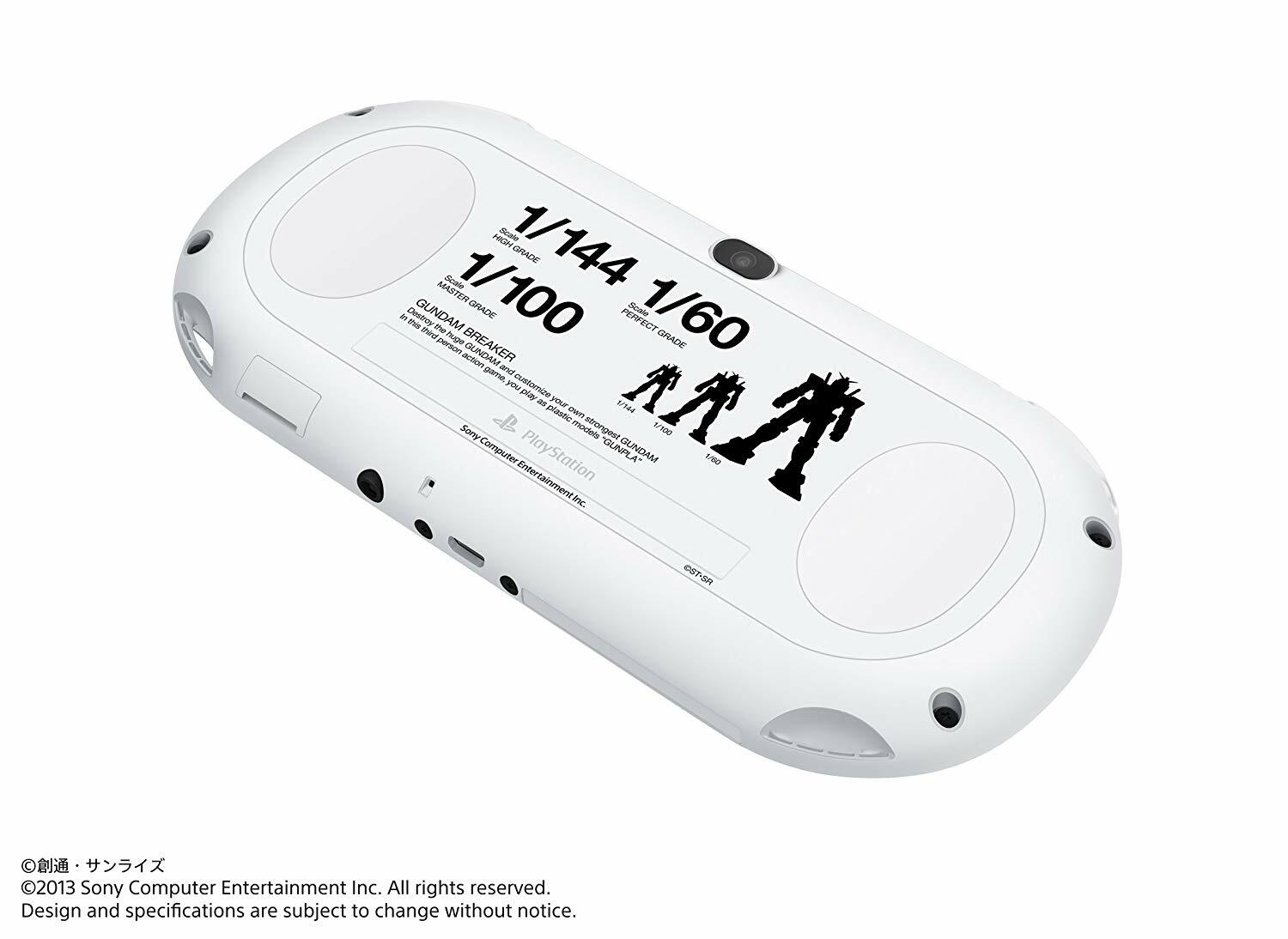 SONY PS Vita Console Starter Pack System Gundam Breaker White Limited FW 2.61