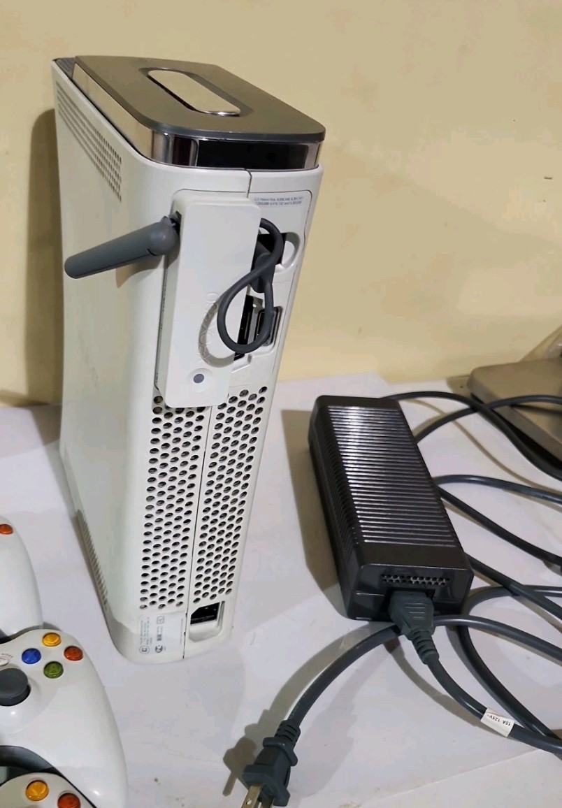 Xbox 360 Elite Console Bundle – 4 Controllers, Wi-Fi Adapter, Power Brick