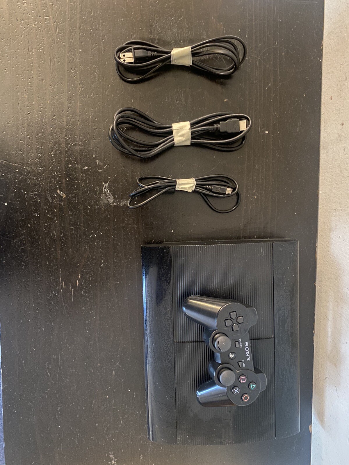 Sony Playstation 3 Super Slim Console Black 12GB W/Games