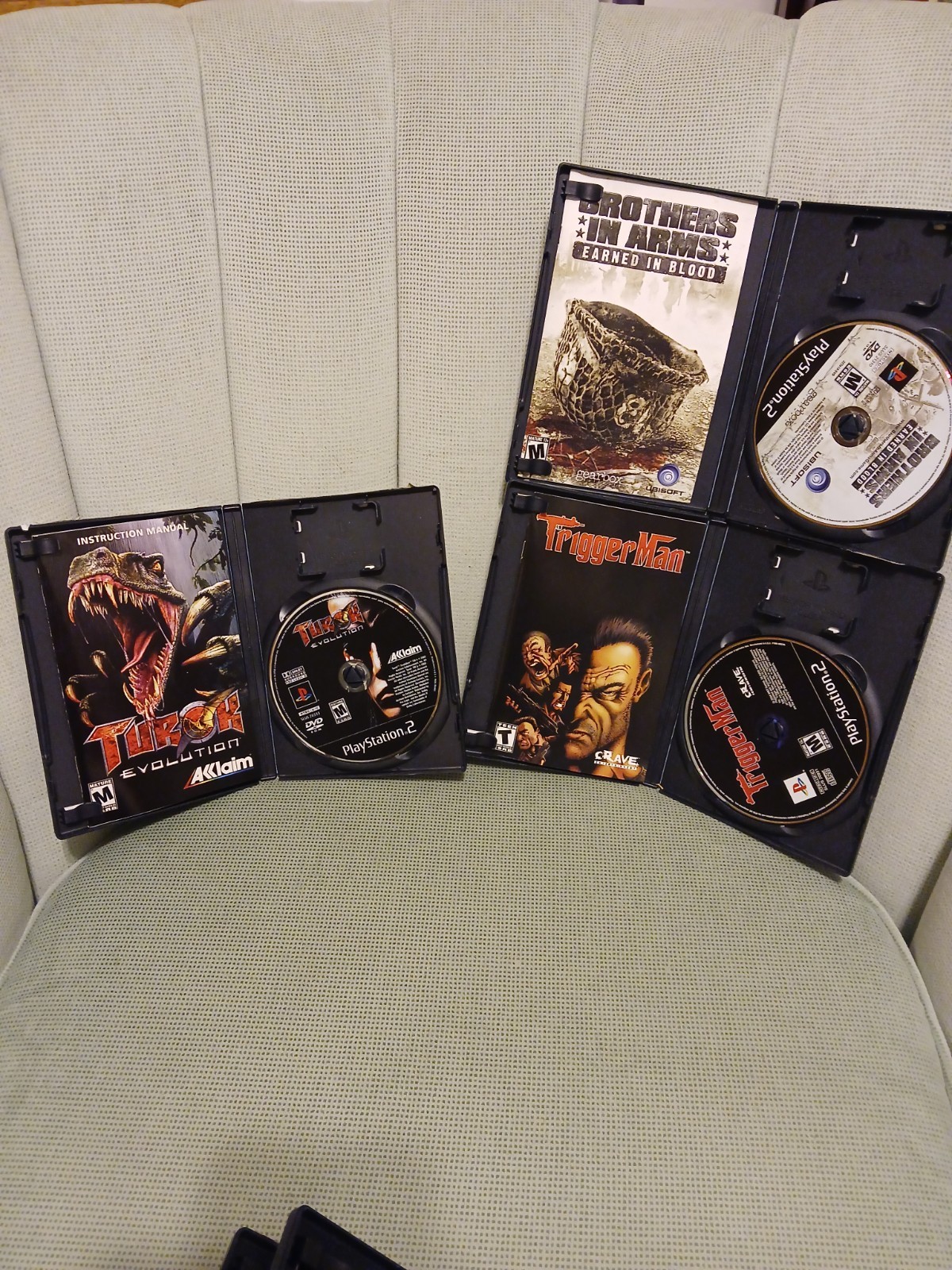 Sony PS2 Slim SCPH-70012 Bundle w/ 2 Controllers, 8MB Card, 13 Games *All Works*