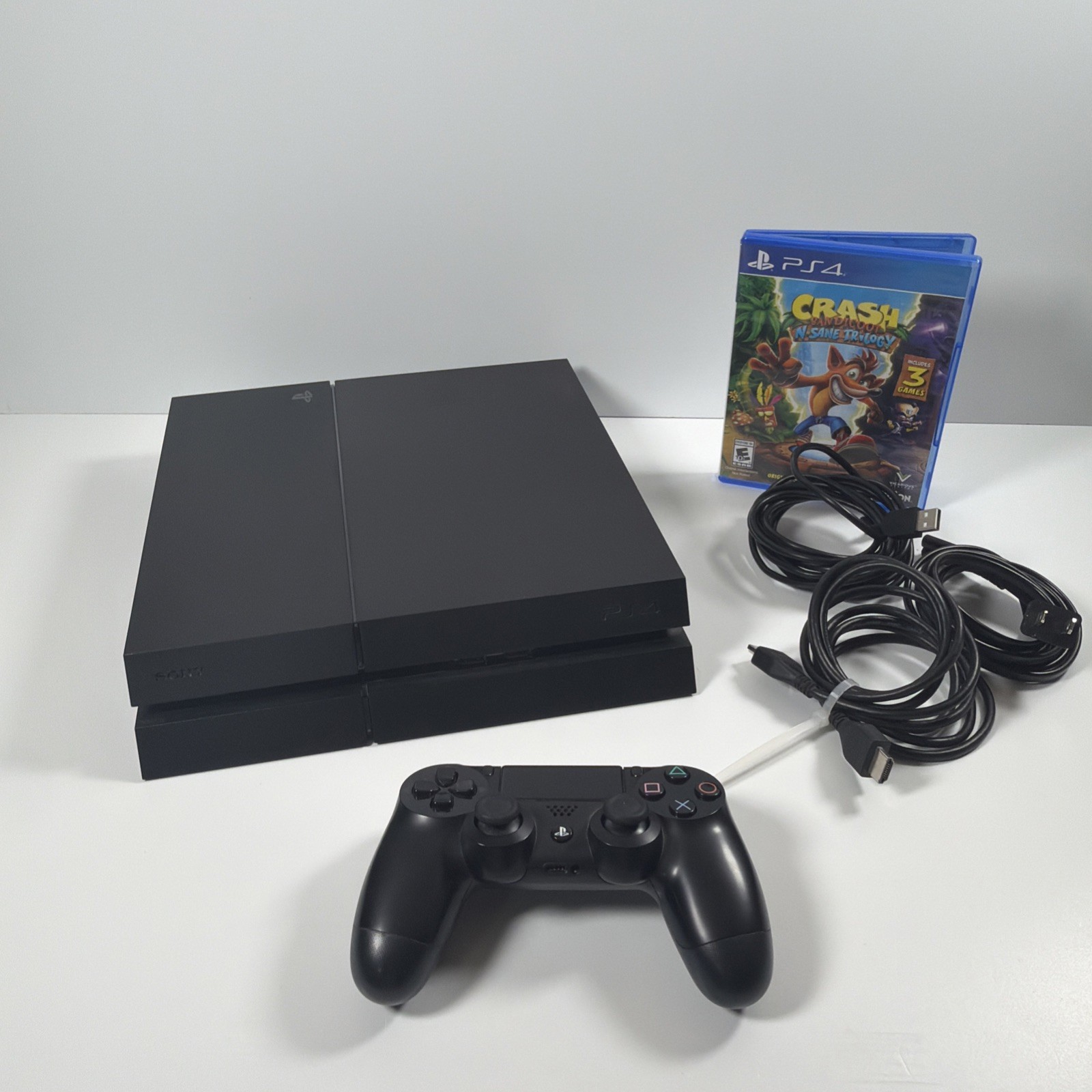 Sony PlayStation 4 CUH1215A 500GB Gaming Console – Black Controller Game Working