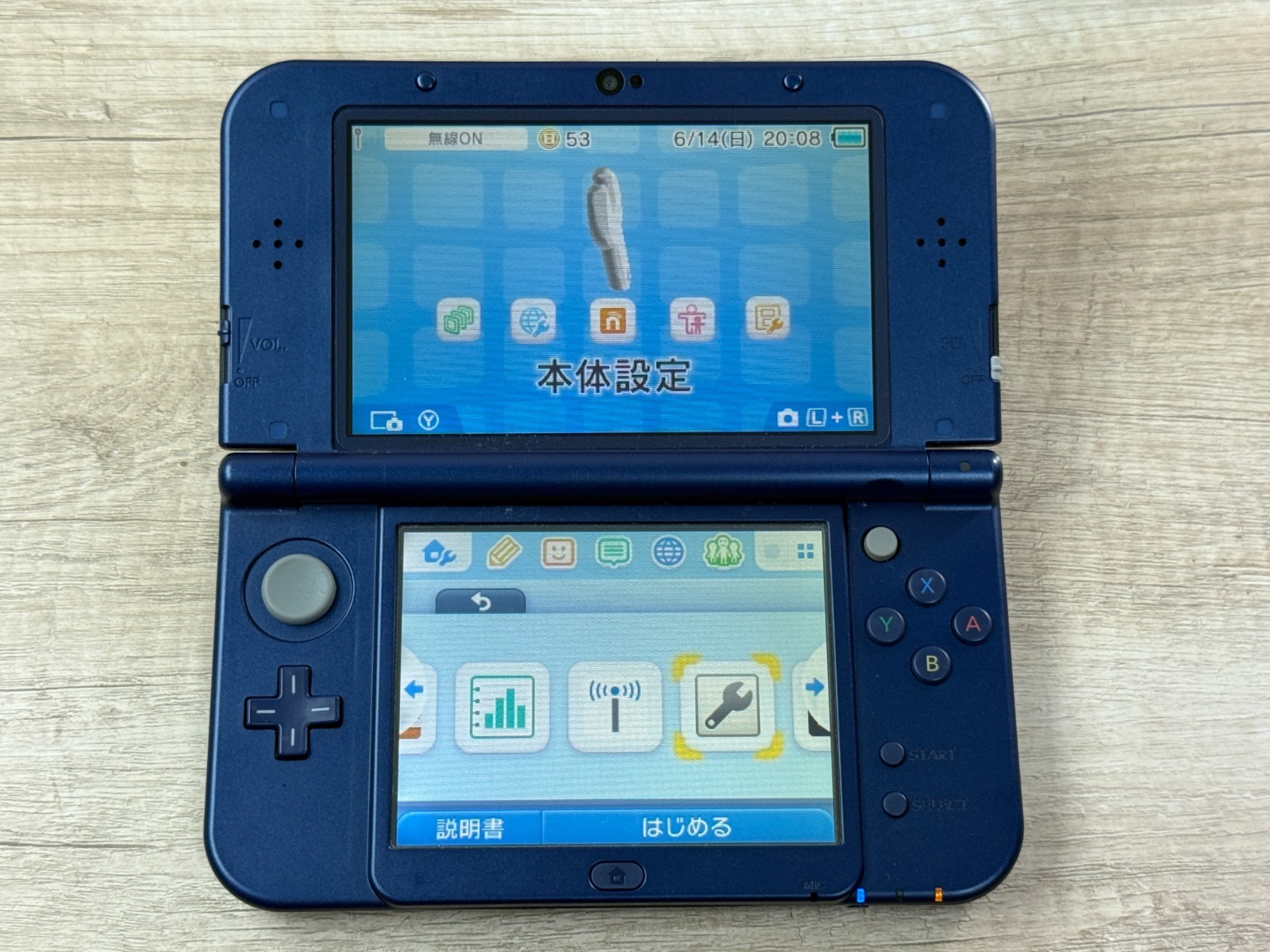 Nintendo New 3DS XL Metallic Blue Console Tested Japan ver D2753