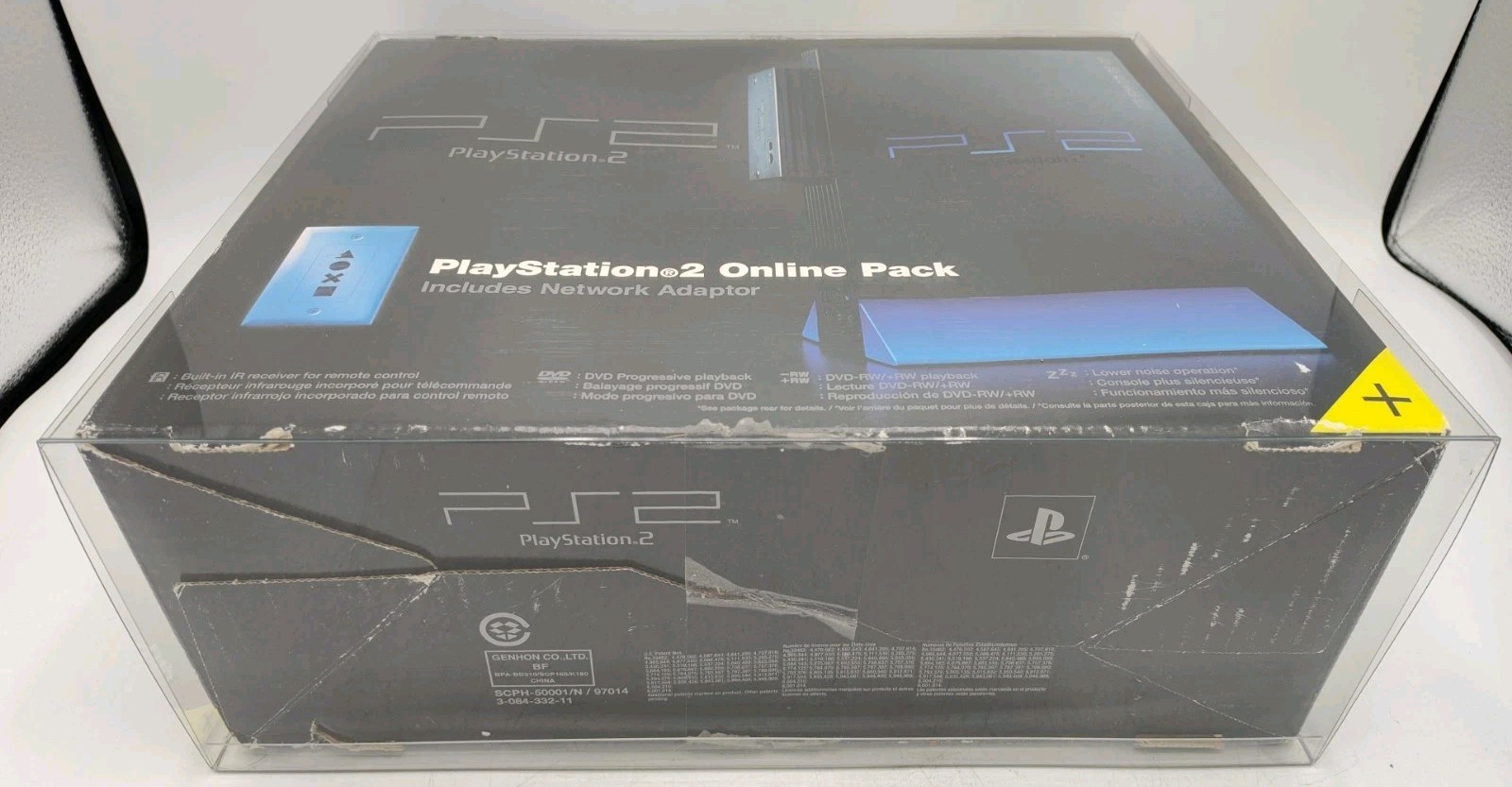 Sony PlayStation 2 SCPH-50001/N Online Pack Console Box ONLY + Case Protector!