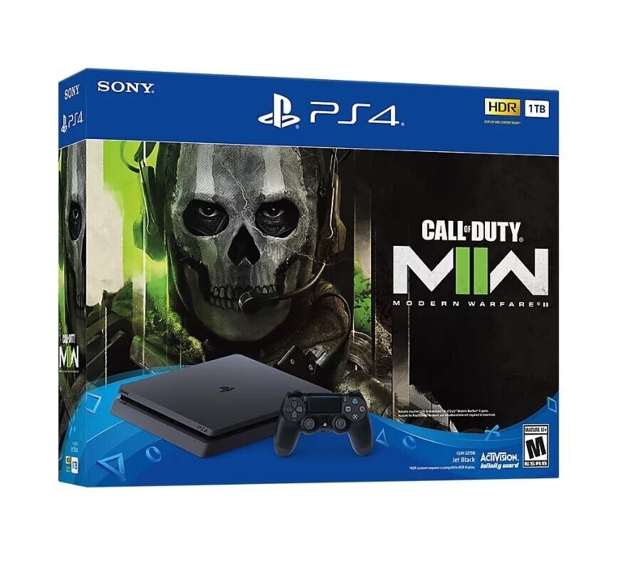 Sony PlayStation 4 1TB Call of Duty Modern Warfare II Console Bundle – Black