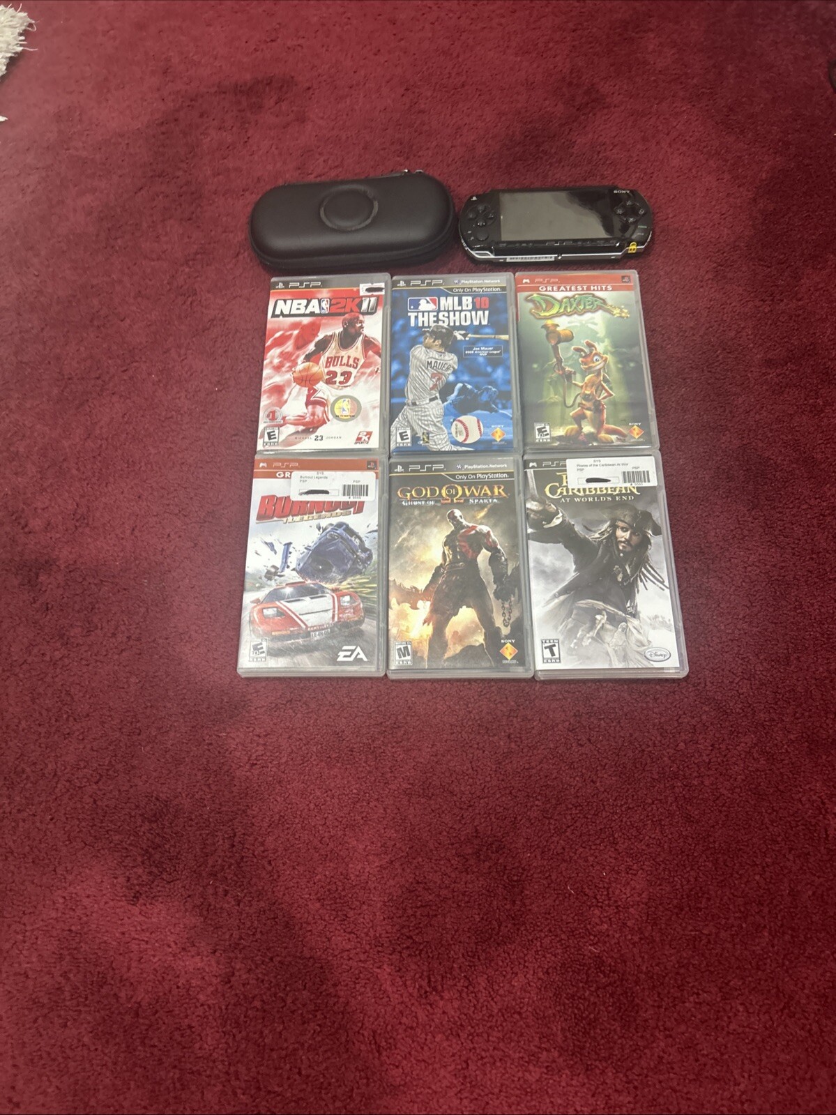 6 Games And PSP. FREE CASE ALSO INCLUDED
