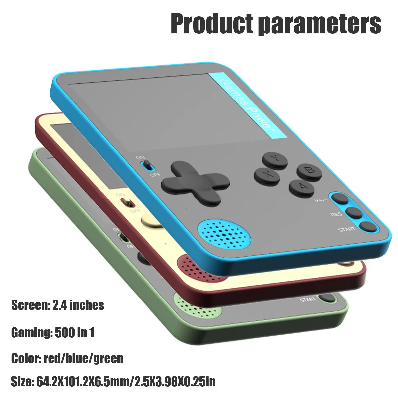 Handheld Game Console 500 Classic Games LCD Portable Retro Video Mini Game Conso