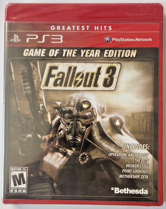 Fallout 3 (Game of the Year Edition) (Greatest Hits) PS3 New Game Special [2009]