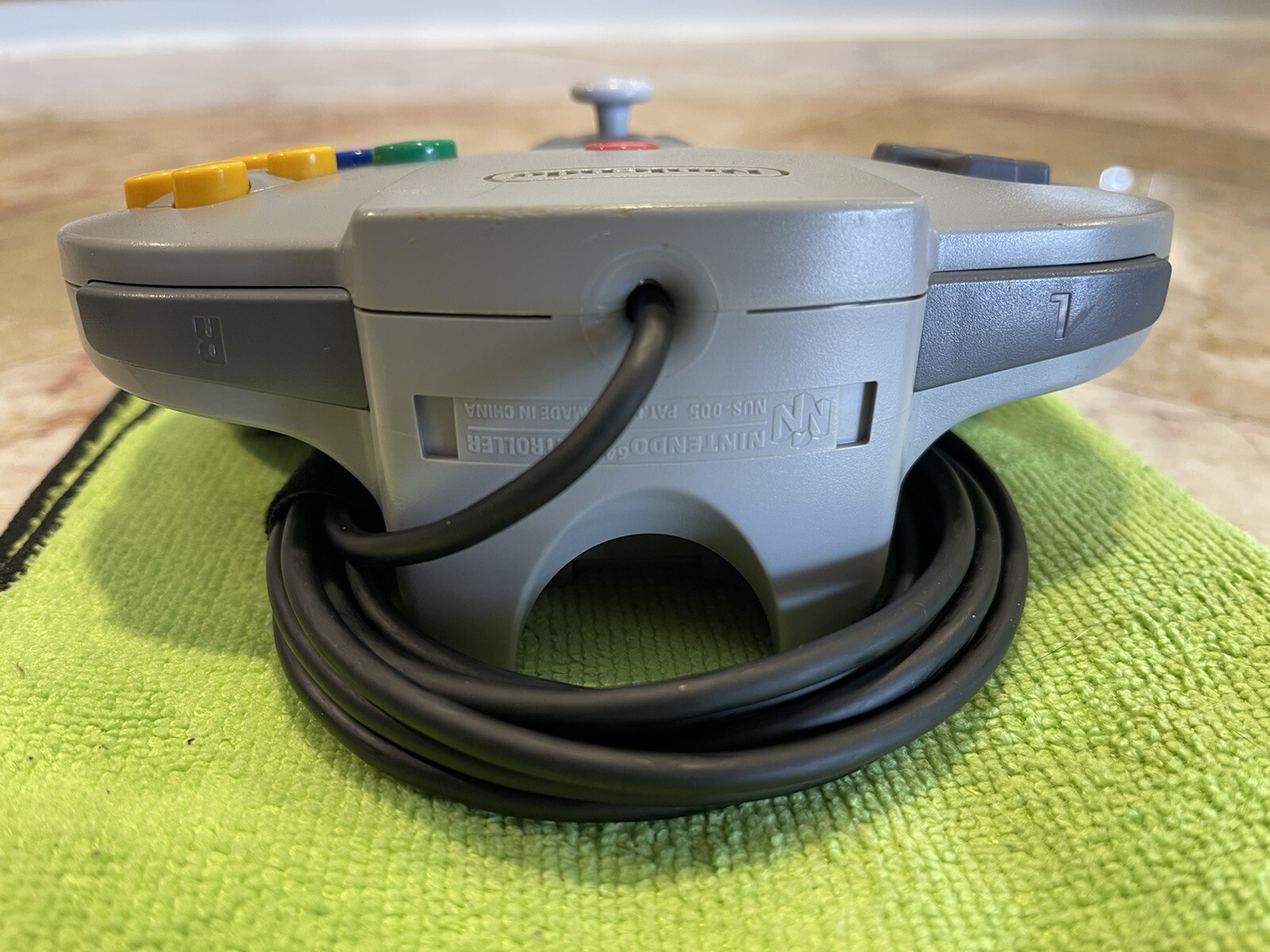 Nintendo N64 Charcoal Gray Console w/Gray & Atomic Purple Controllers – Cleaned