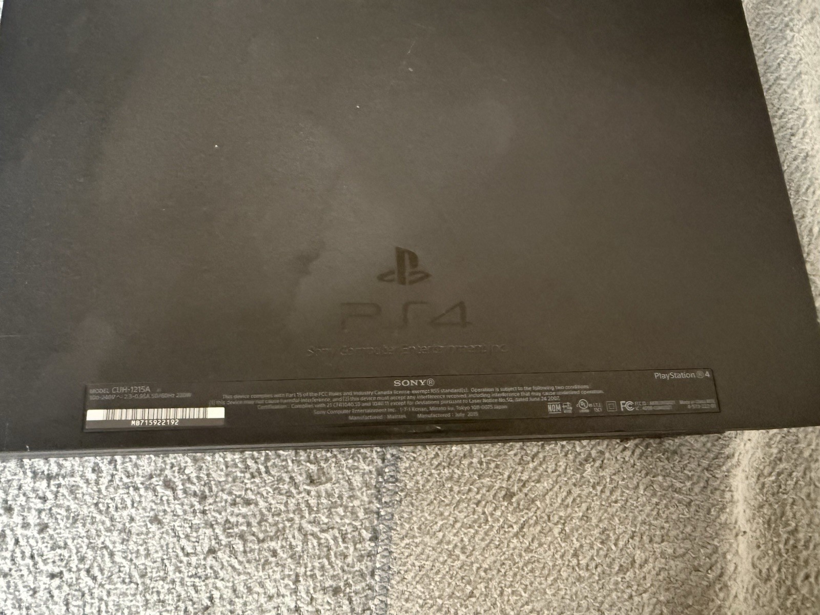 Sony PlayStation4 Console Only- 500 GB (CUH1215A) – Tested- READ Description!