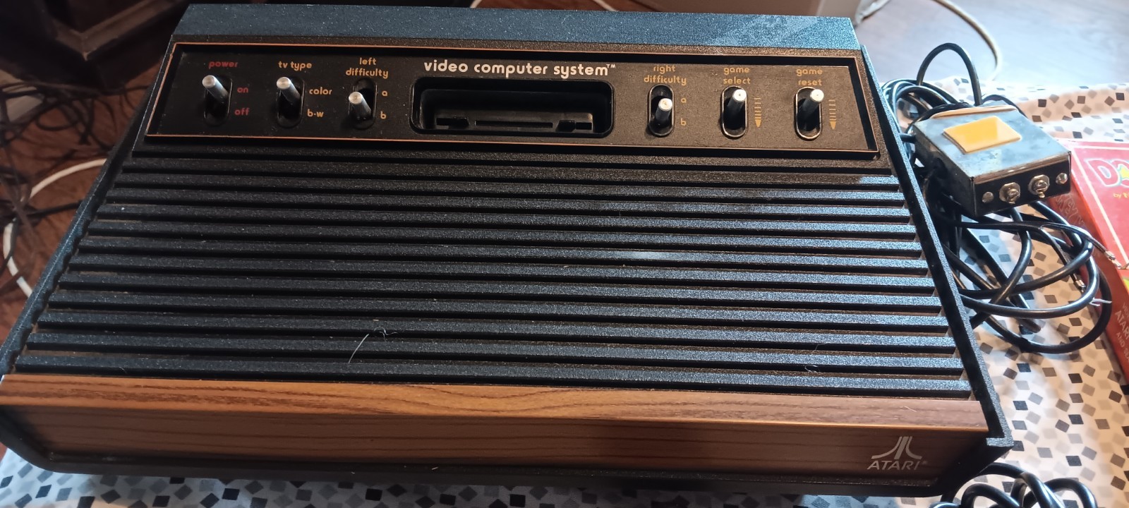 ATARI CX-2600 CONSOLE WITH GAMES AND ACCESSORIES