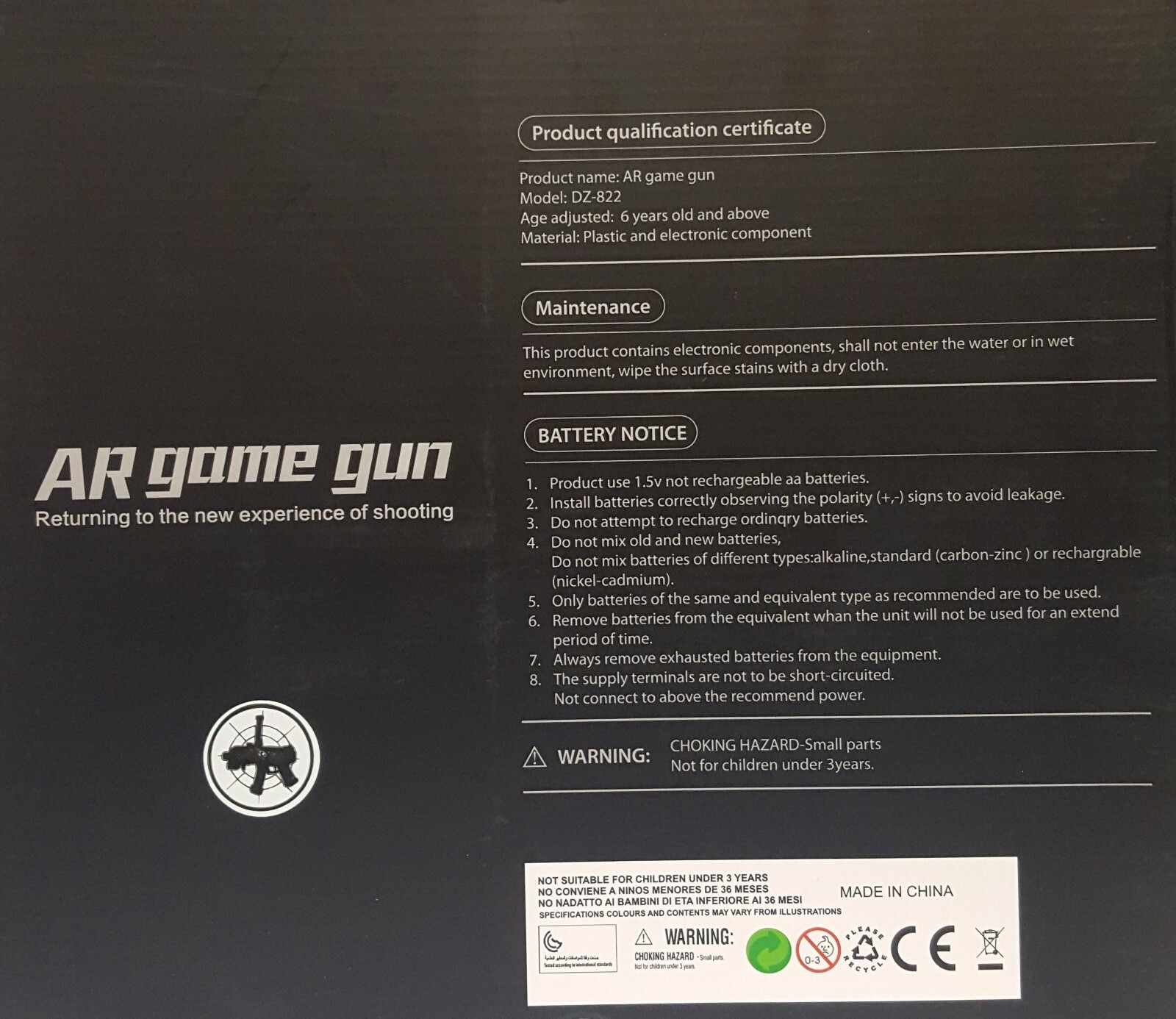 AR GUN Shooting Game Bluetooth Controller w/ Super Battery & Smart Phone Holder