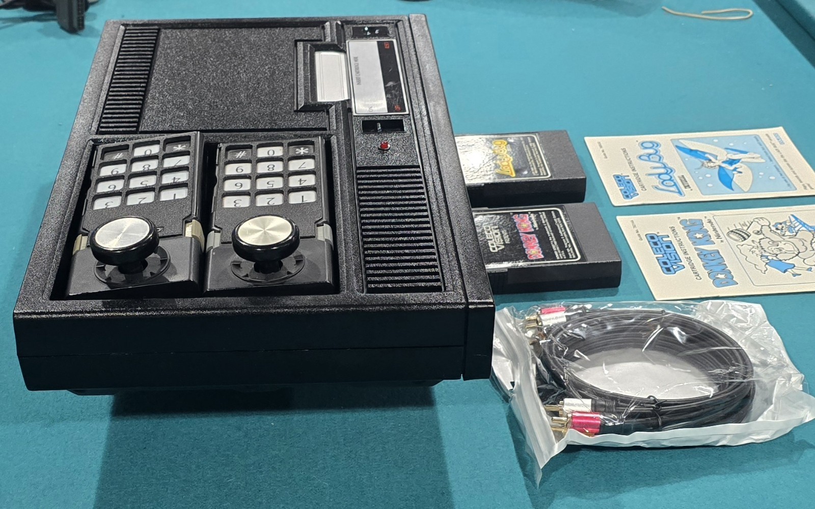 ColecoVision AV composite & Recapped fast boot chip Donkey Kong & Ladybug CUSTOM