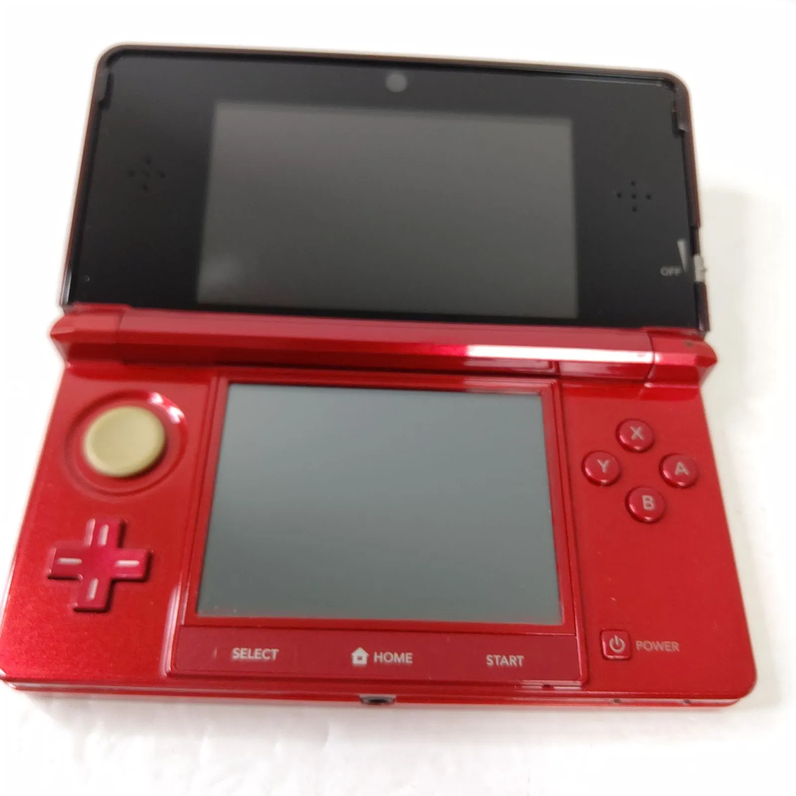 Nintendo 3DS Flare Red Handheld Console Boxed Set Charger Included Excellent