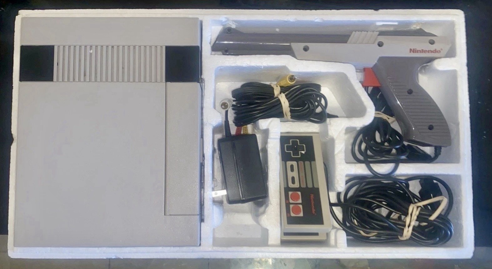 Nintendo NES Action Set Home Console (Tested) (CIB) With Games And Hook Ups