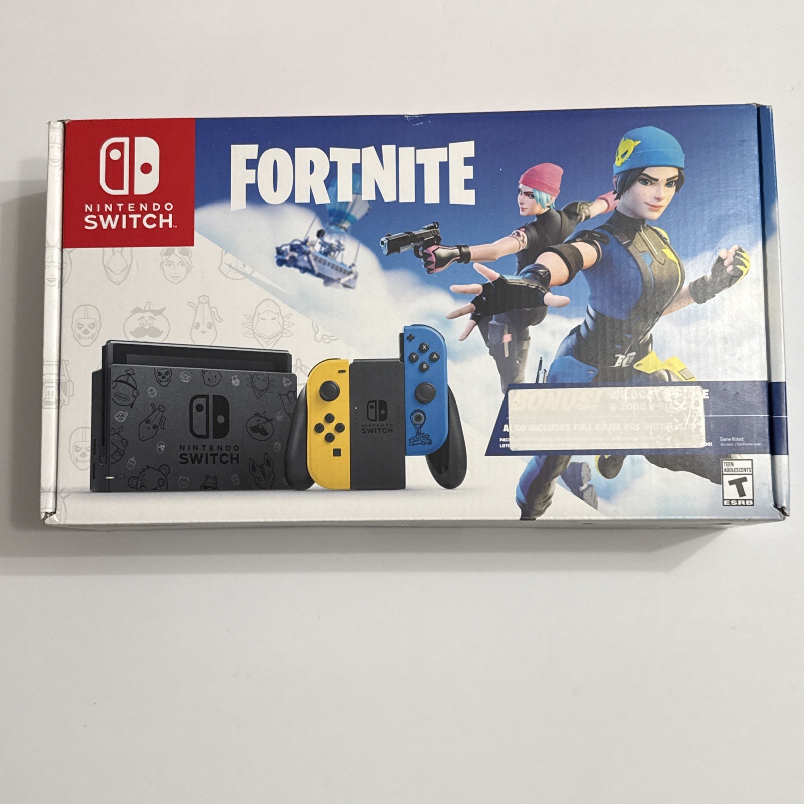 Nintendo Switch Fortnite Wildcat Bundle Edition System 32GB & Box (2020) No Code