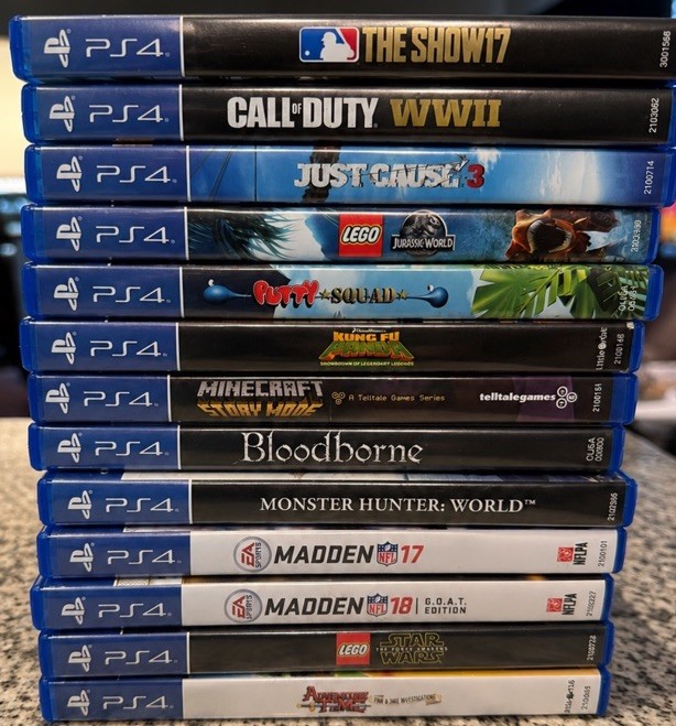 Sony PS4 Console Bundle 4 Controllers 13 Games DualShock 4 Tested Ready to Play