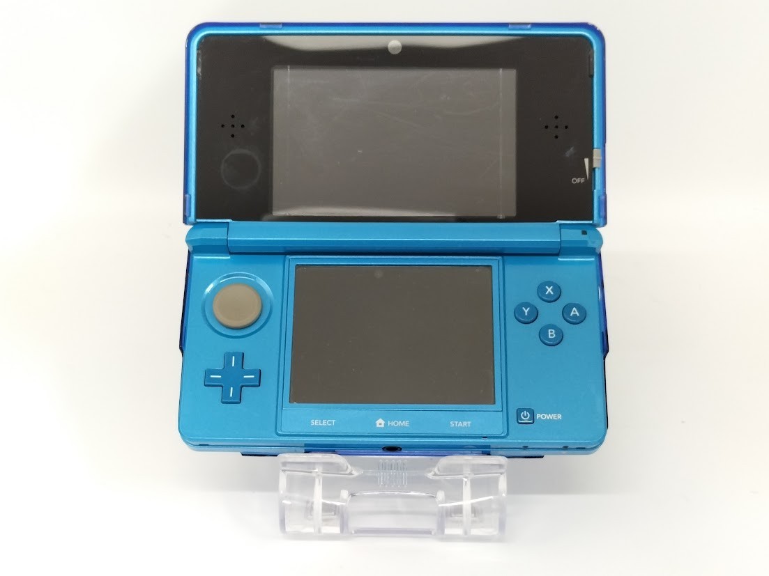 B7197 Nintendo 3DS console Light Blue Japan w/box adapter pen stand fx