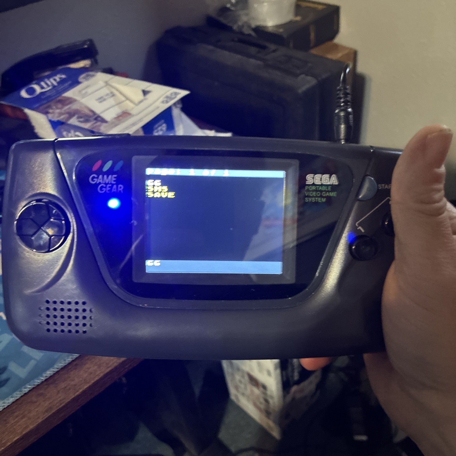 SEGA Game Gear Handheld IPS Screen & Blue LED with Everdrive & Games