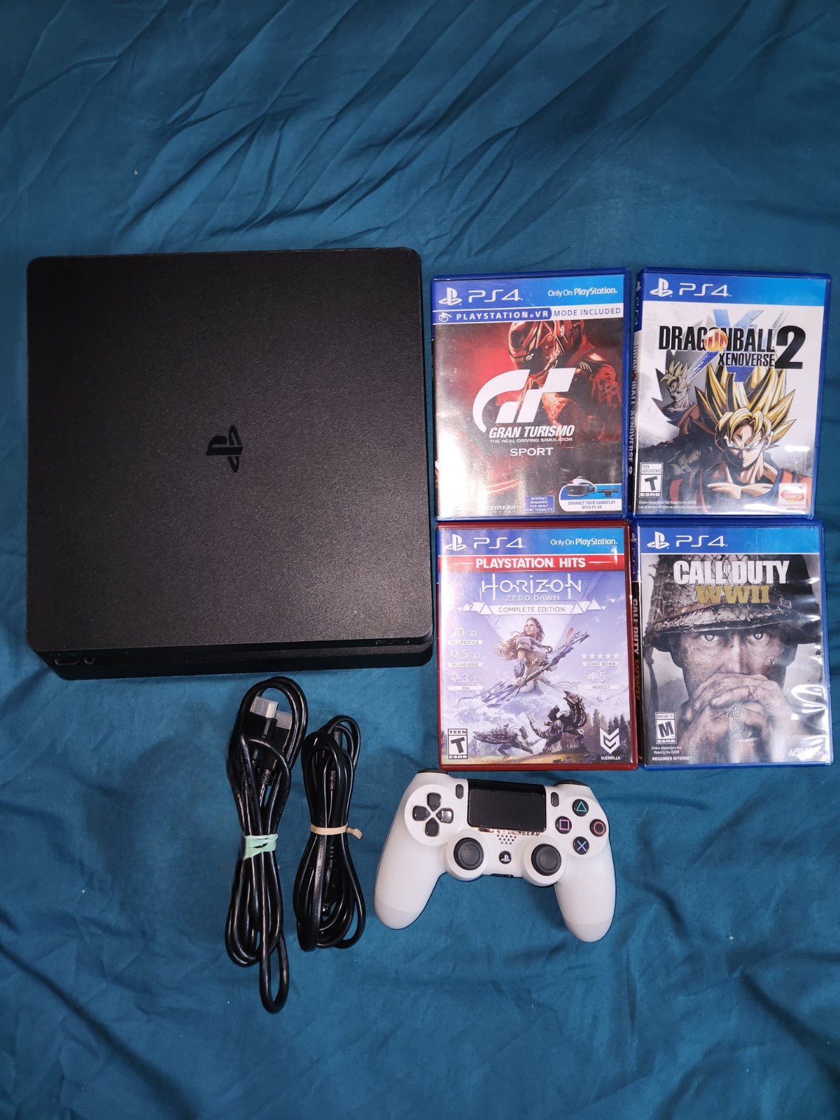 Sony PS4 PlayStation 4 1TB Slim Console Bundle X4 Games 💯🎮