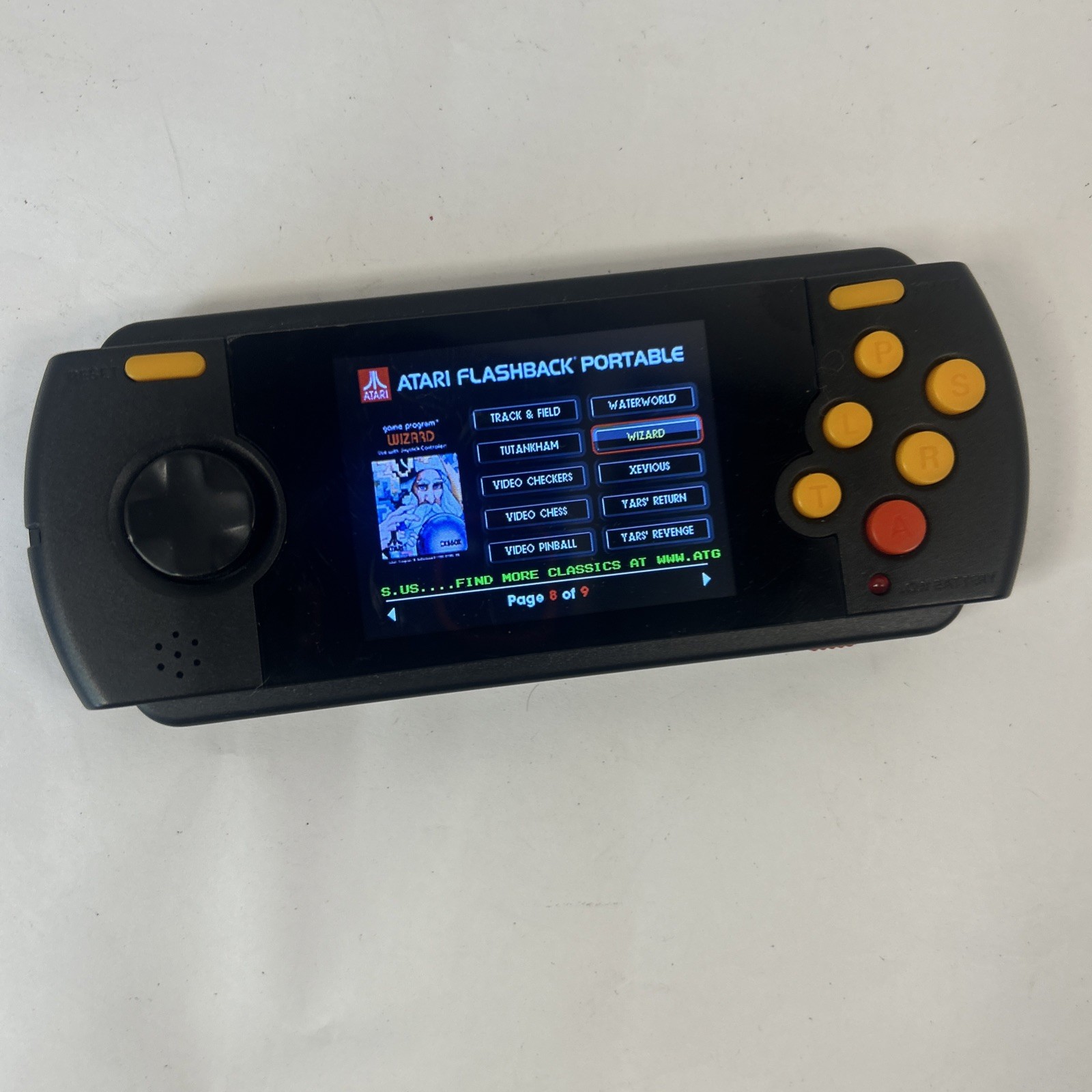 Atari Flashback Portable Handheld Game AP3280 Pac-Man Frogger Pitfall More Read