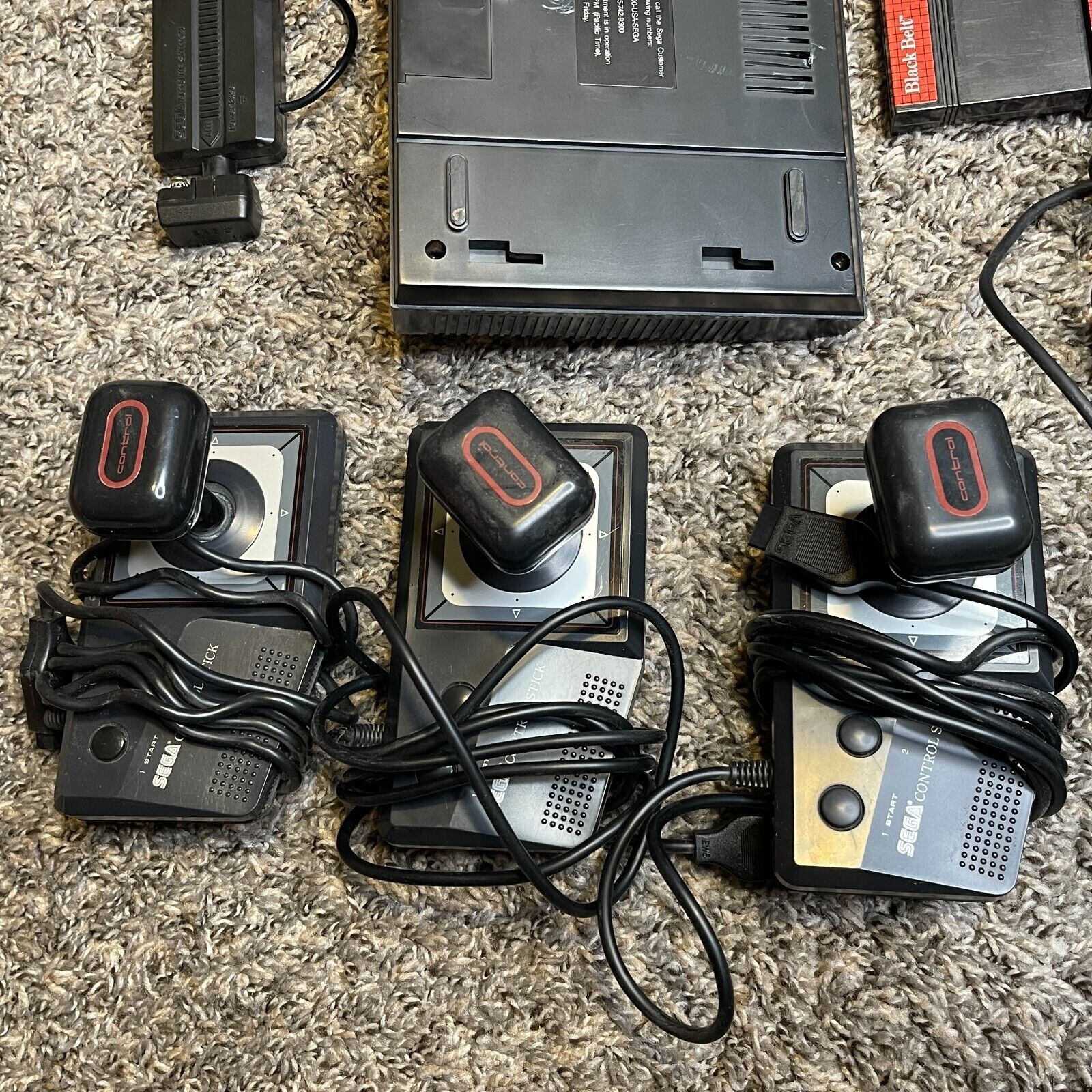 Sega Master System Console, 10 Games, 5 Controller, Light Phaser Tested &Working