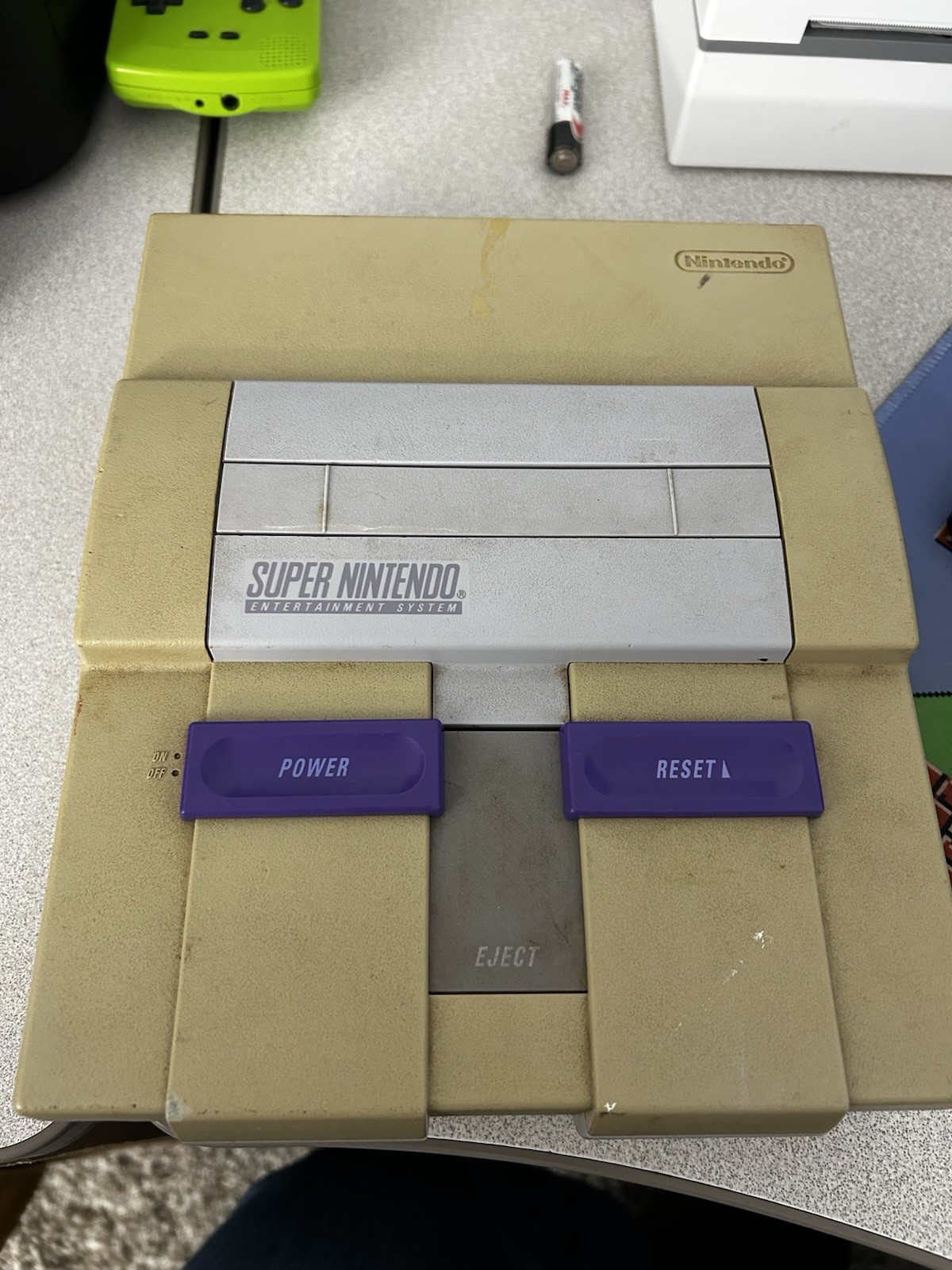 Super Nintendo SNES Console Only SNS-001 – Tested Working!