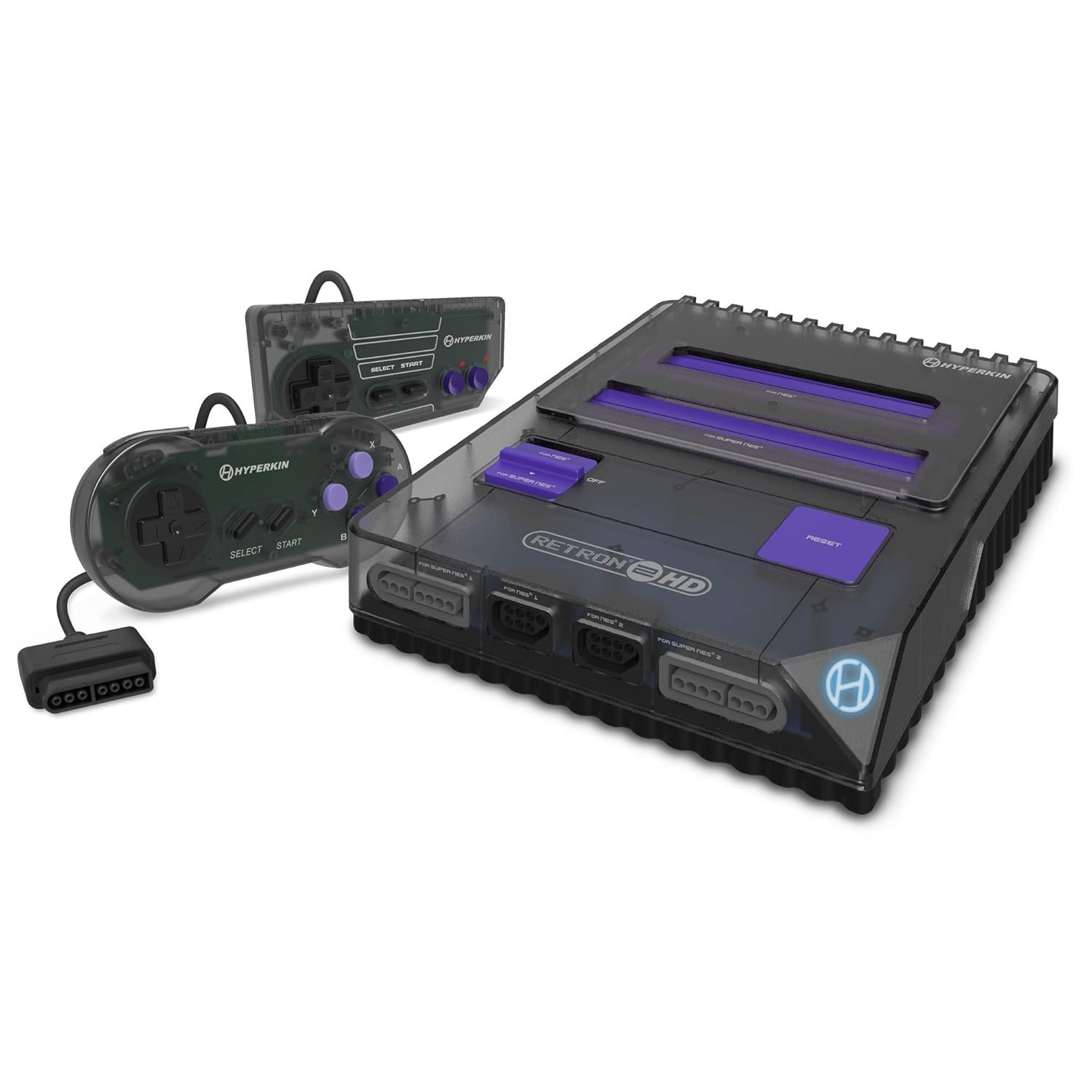 HD RetroN 2 Gaming Console for NES & Super NES Cartridges – Space Black