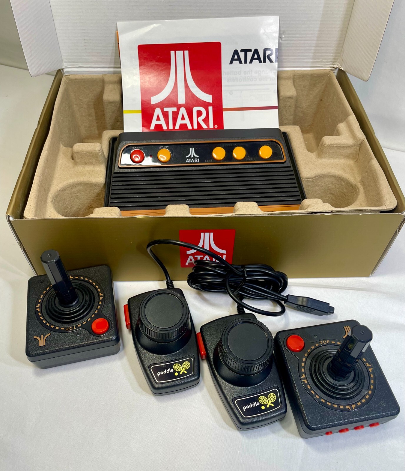 Atari Flashback 8 Gold Deluxe HDMI Retro Console 120 Games 2 Controllers + More