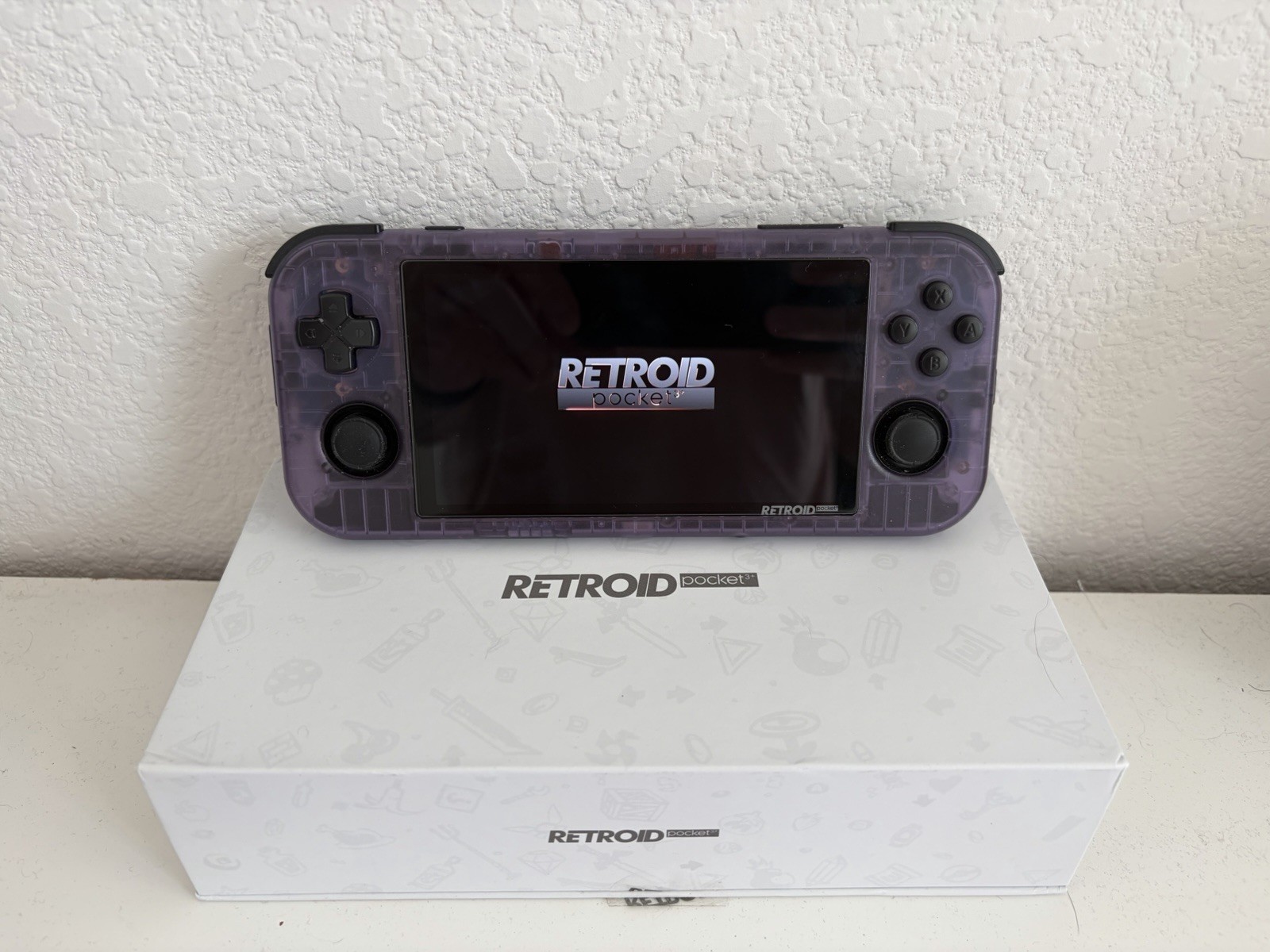 Retroid Pocket 3+ Handheld Gaming Console Purple w 128GB + Case