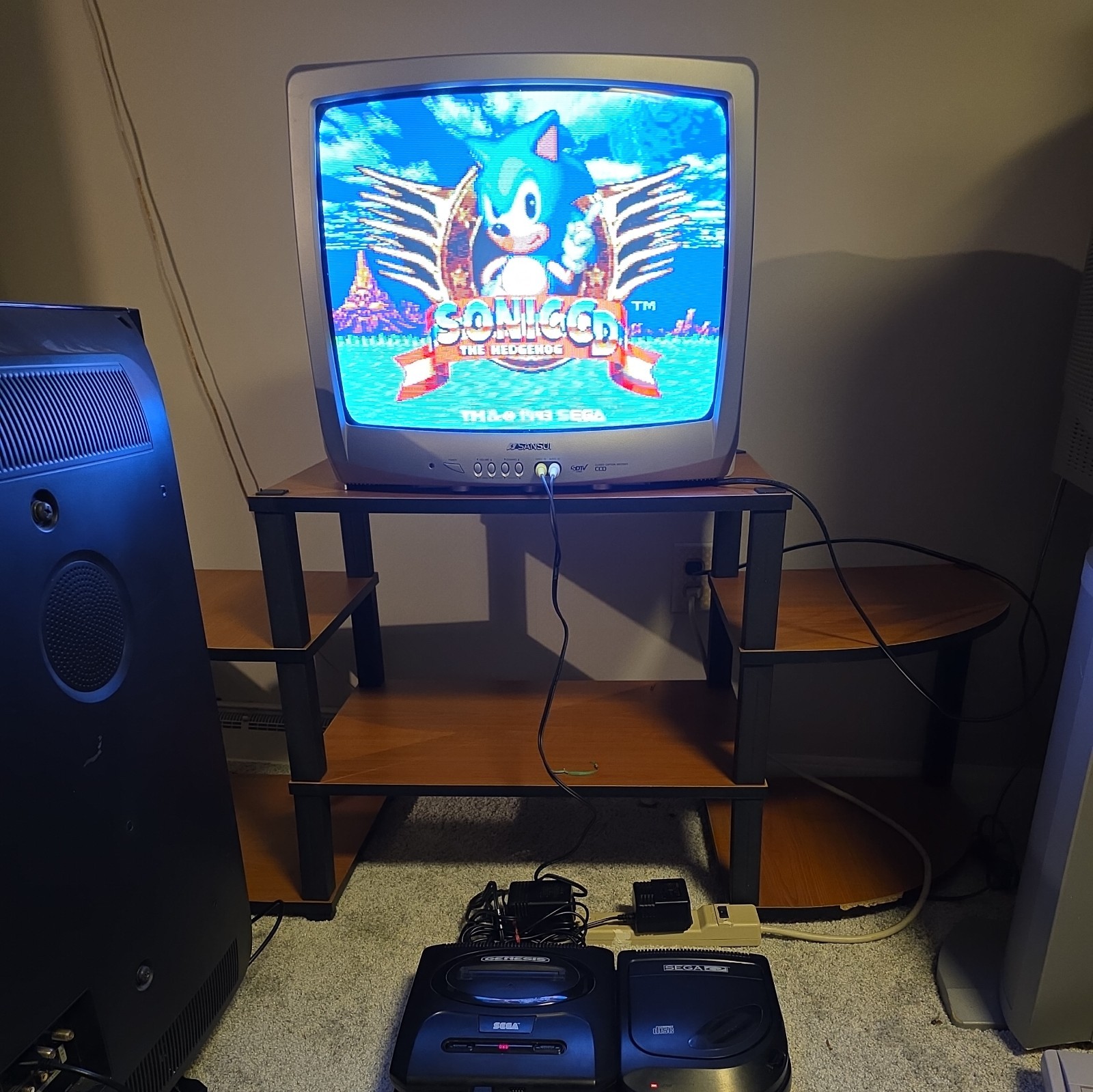Sega CD Model 2 + Genesis Model 2 Bundle Tested Working Sonic CD