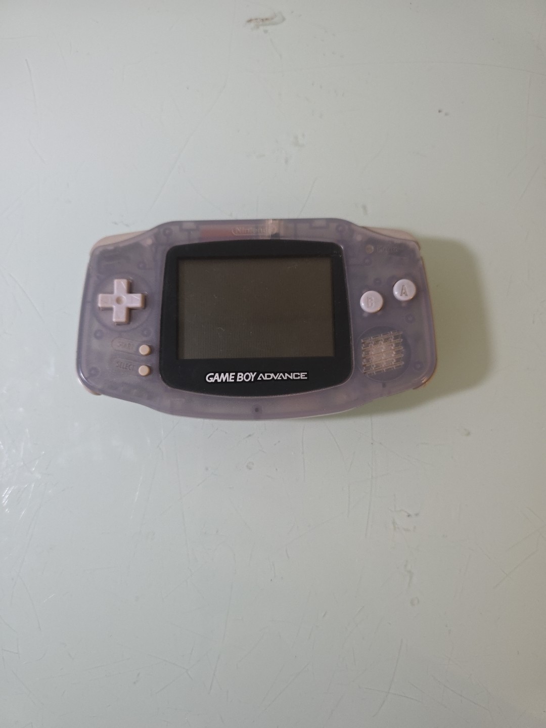 GameBoy Advance Milky Blue Console Nintendo W/WarioLand 4 – READ DESCRIPTION