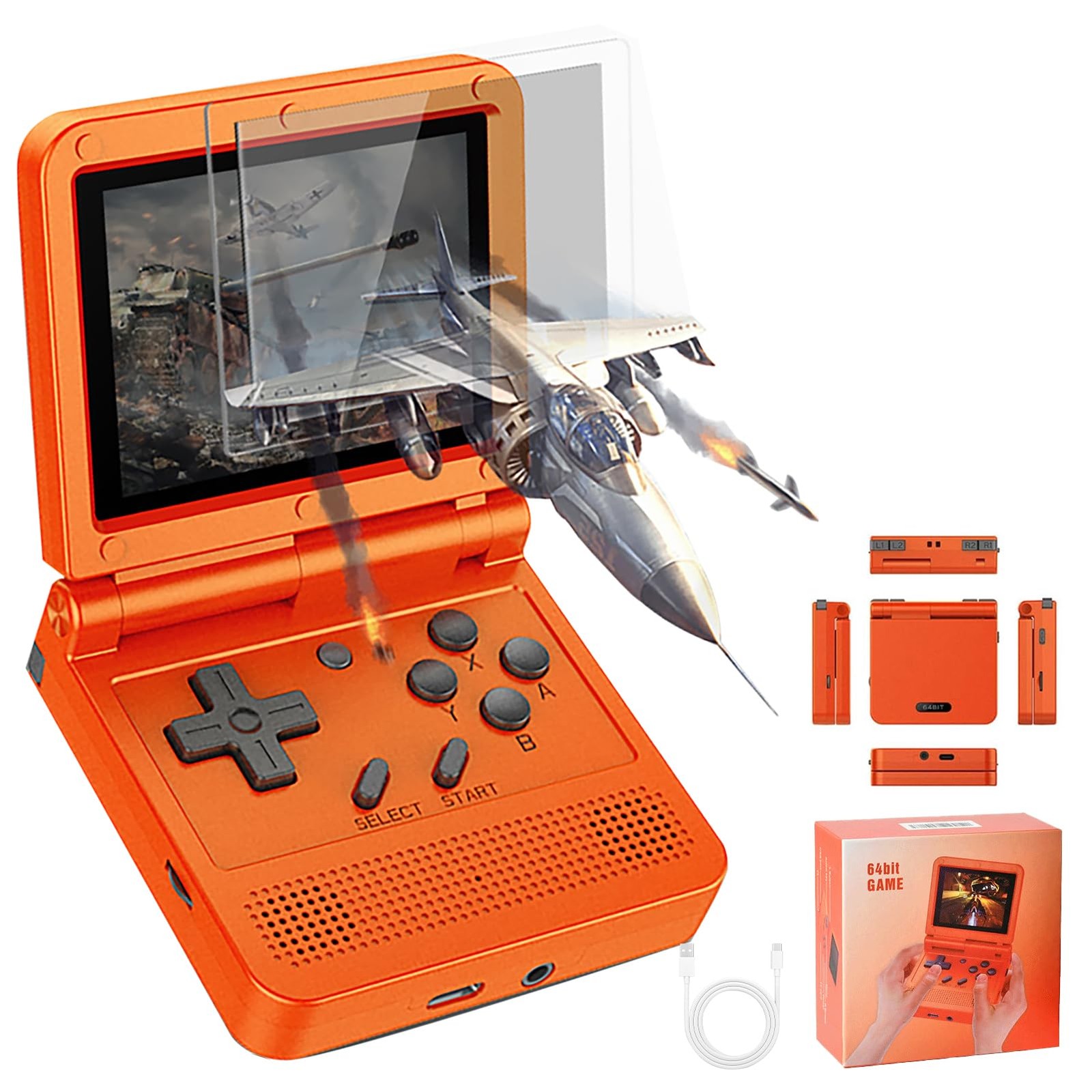 Retro Handheld Game Console, with 16G Built-in 2000 Classic Games, Portable H…